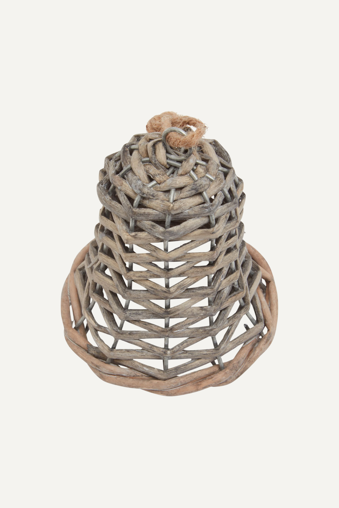 Wicker Bell Decoration for christmas decor
