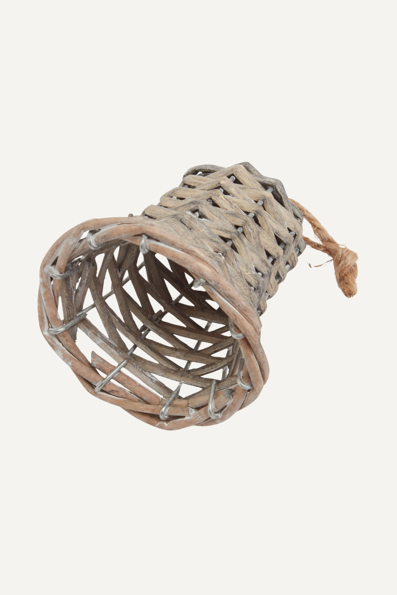 Wicker Bell Decoration for christmas home decor