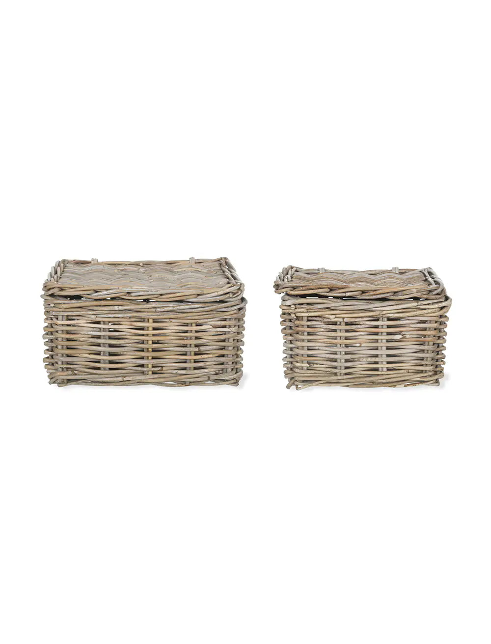 Wicker Storage Basket with Lid