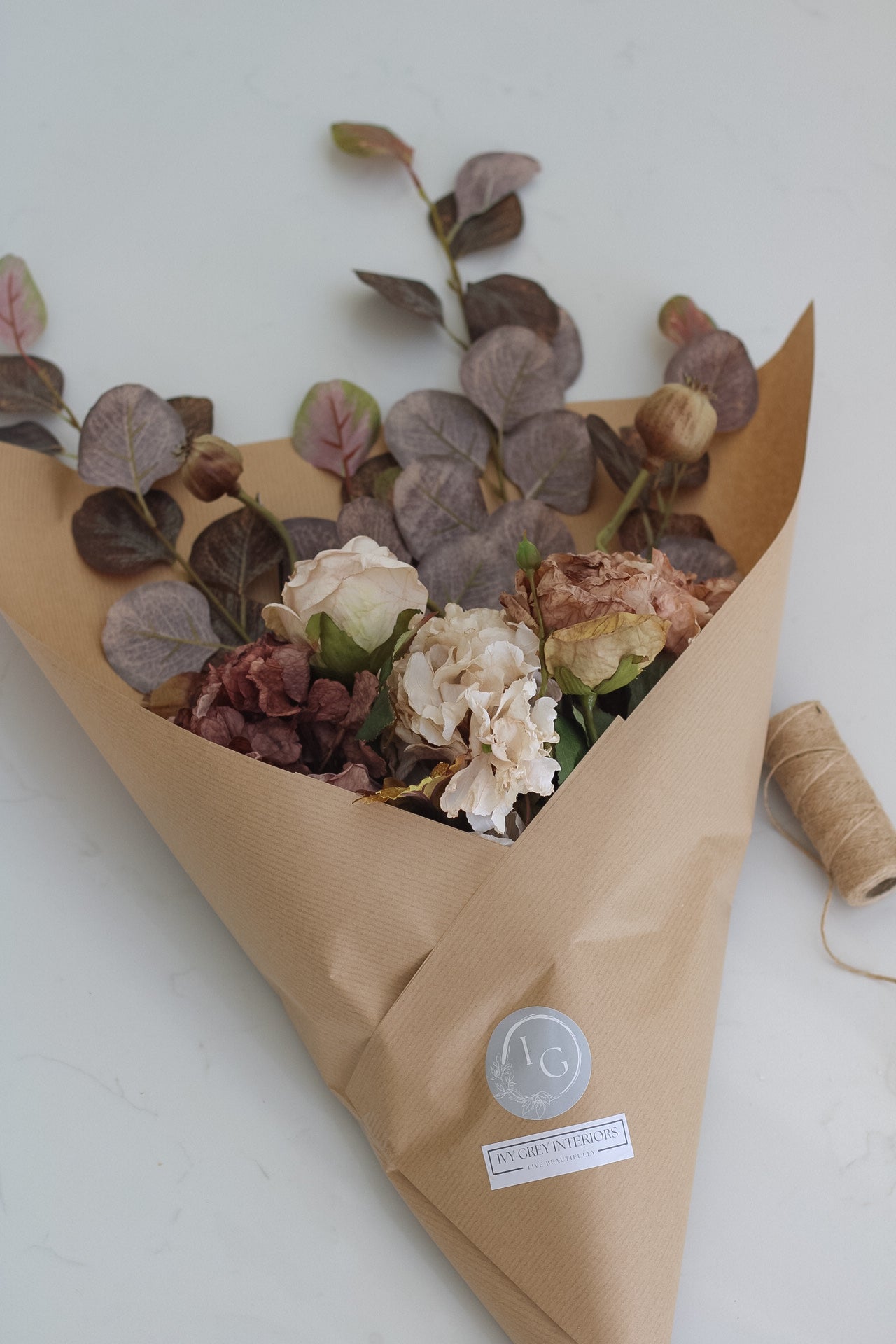 autumn inspired faux flowers for home decor