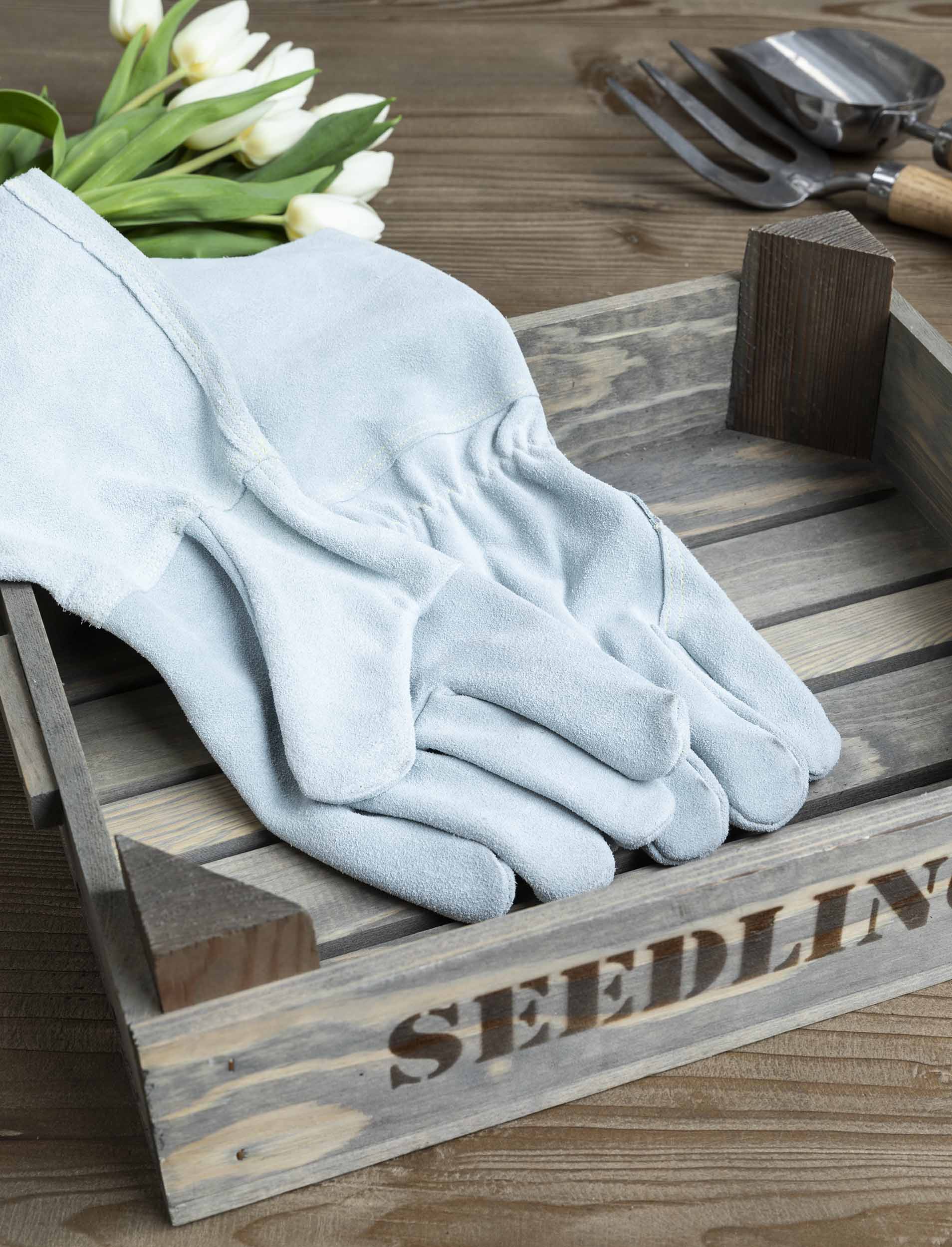 Sky Blue Gauntlet Gardening Gloves