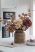 earthy faux floral arrangement