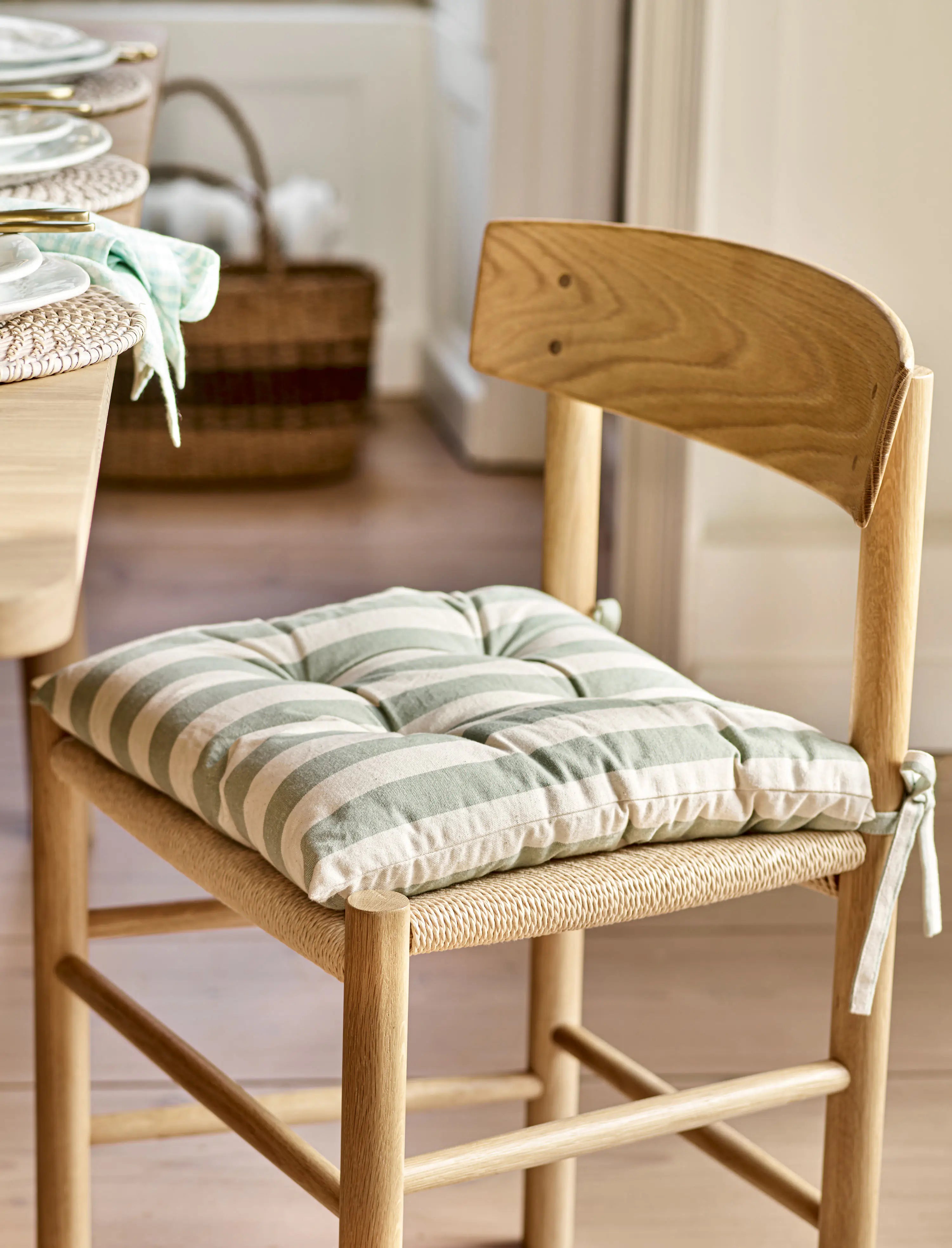 Rosemary Wide Stripe Seat Pad