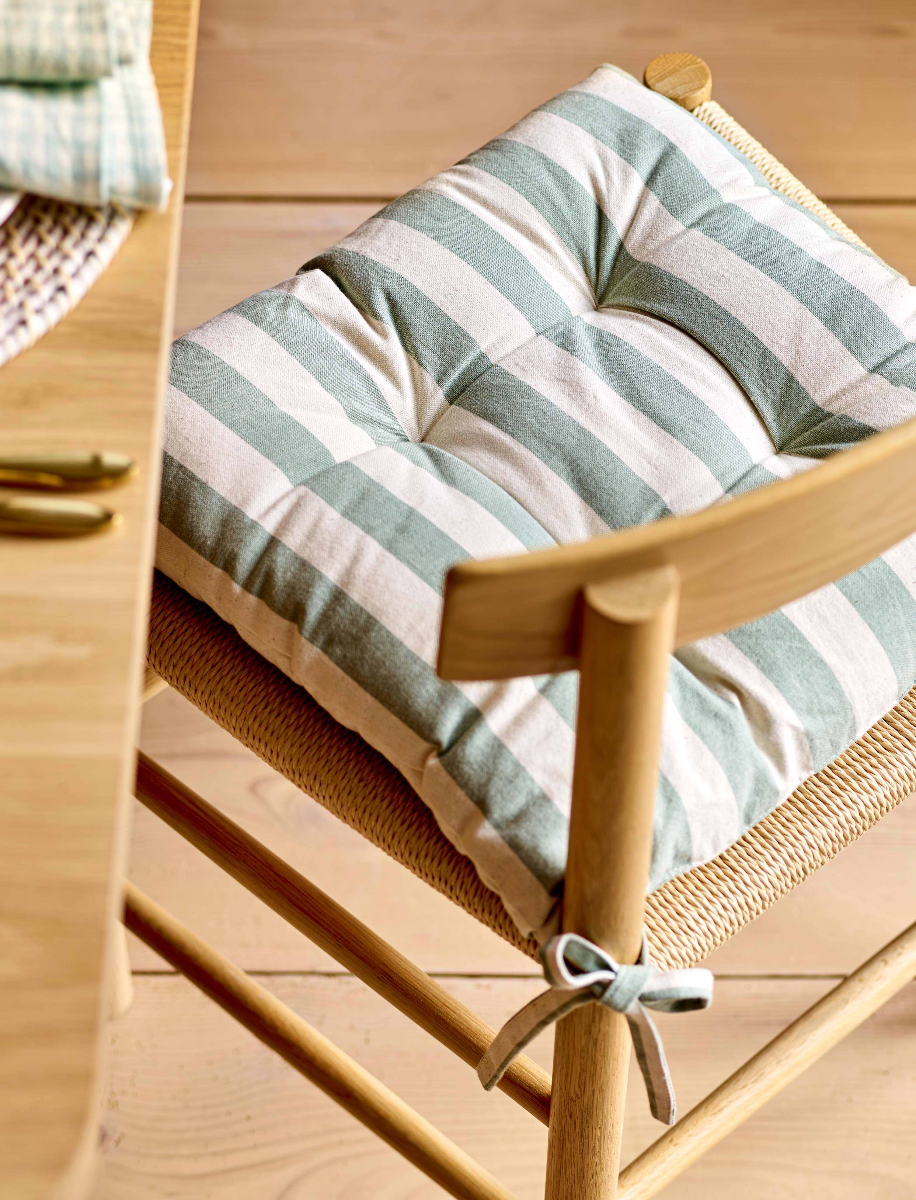 Rosemary Wide Stripe Seat Pad