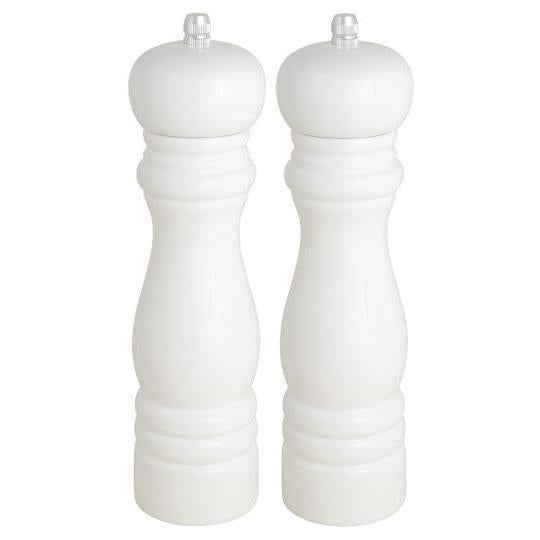 White Salt & Pepper Mills