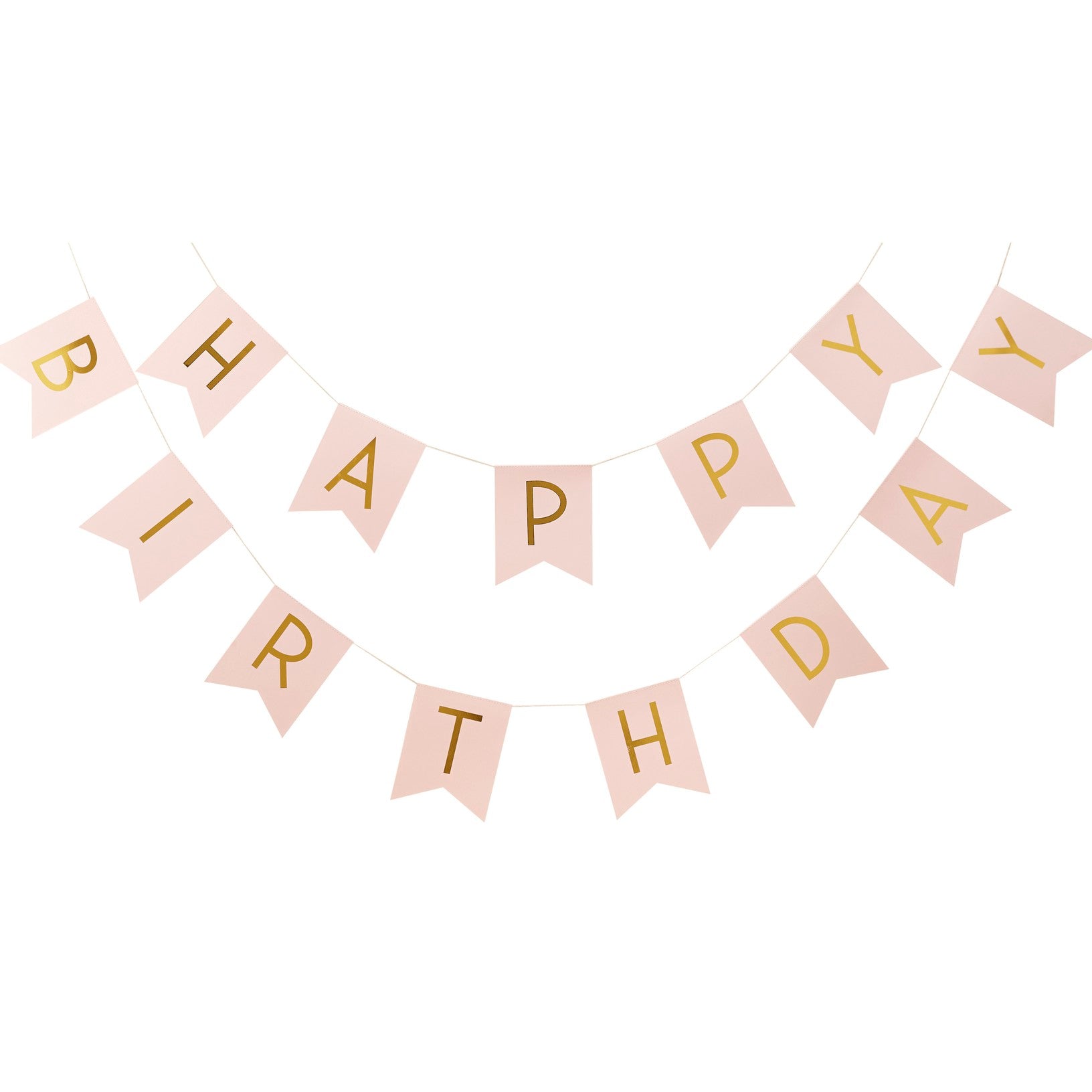 Pink Happy Birthday Bunting