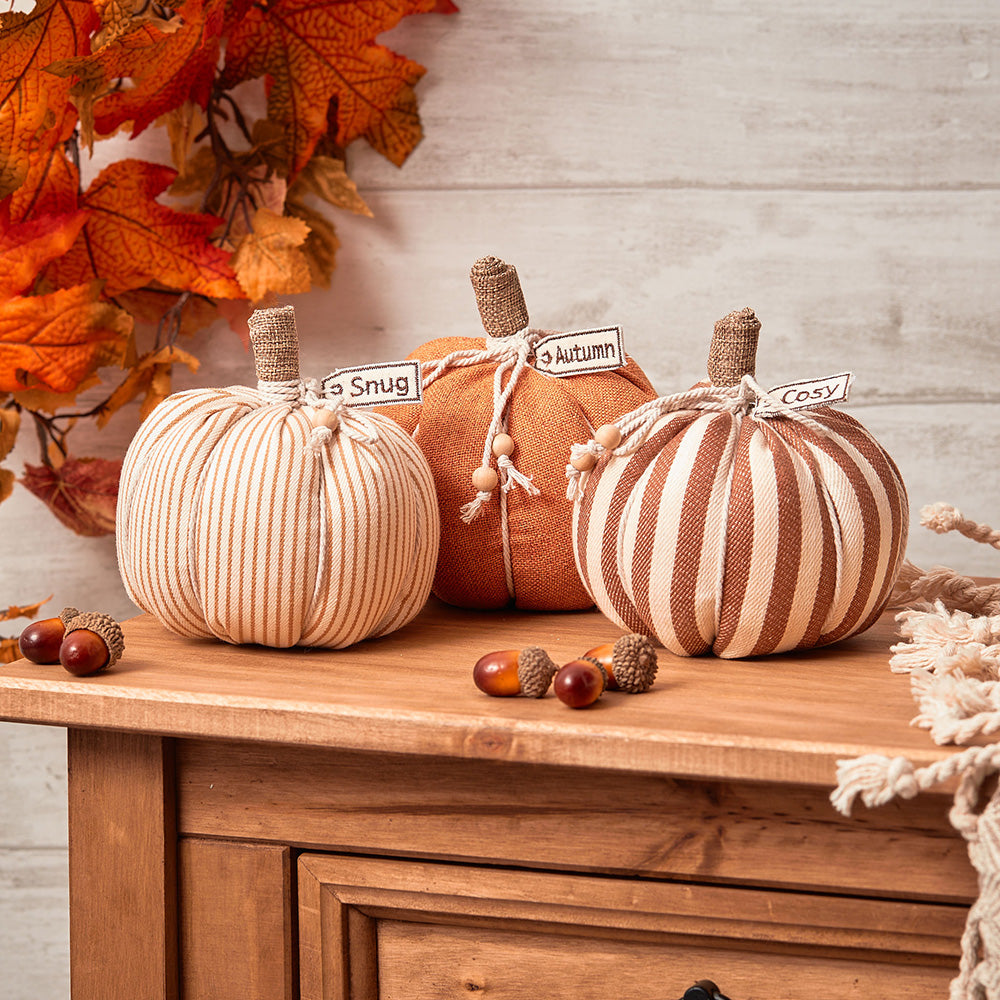 Fabric pumpkins on sale