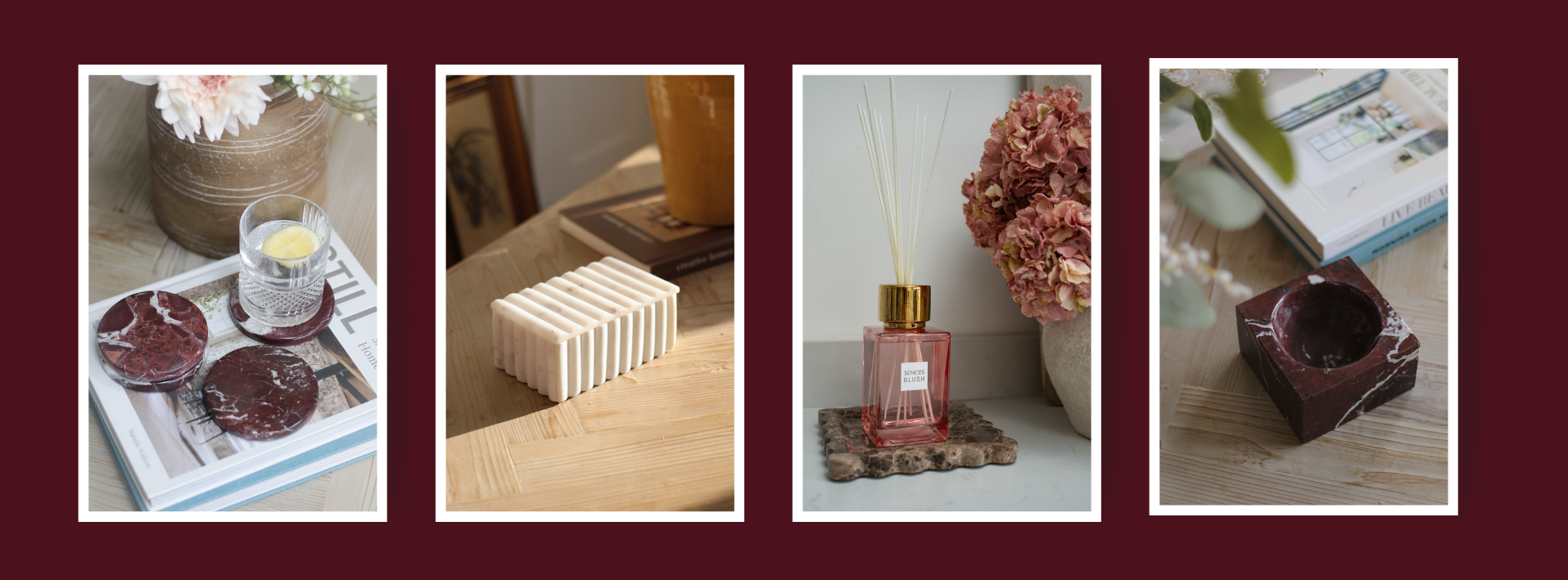 marble home accessories