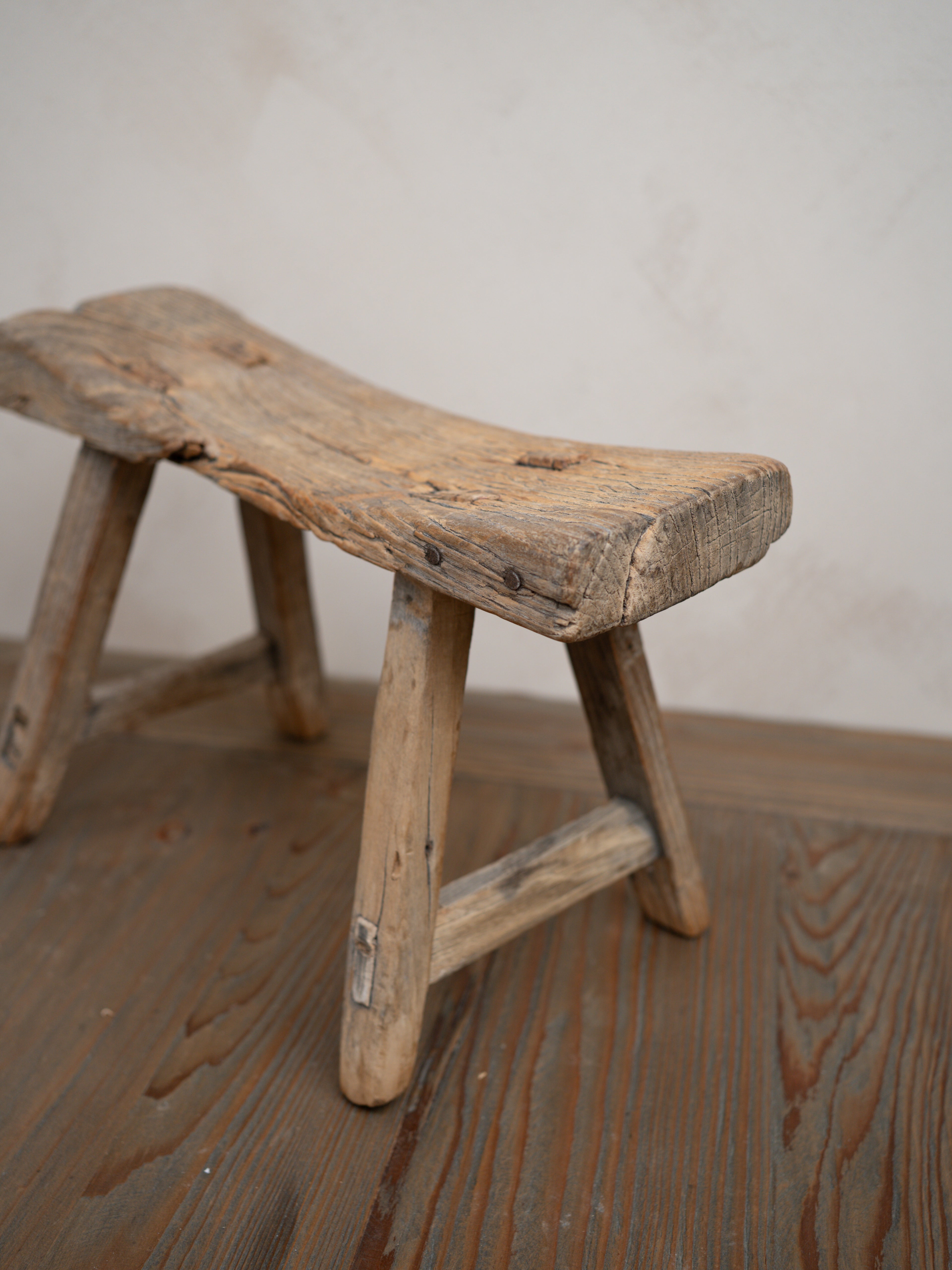 Reclaimed Wooden Mini Stool - Style D