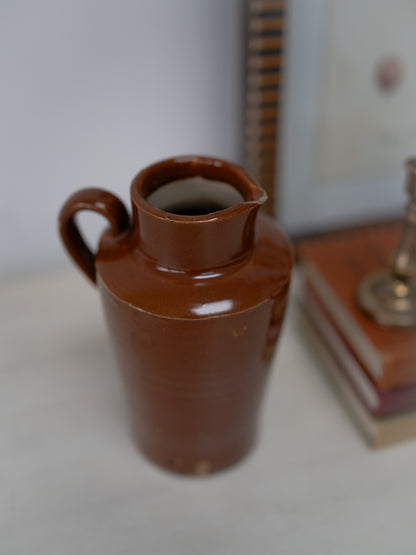 Vintage Tall Brown Jug
