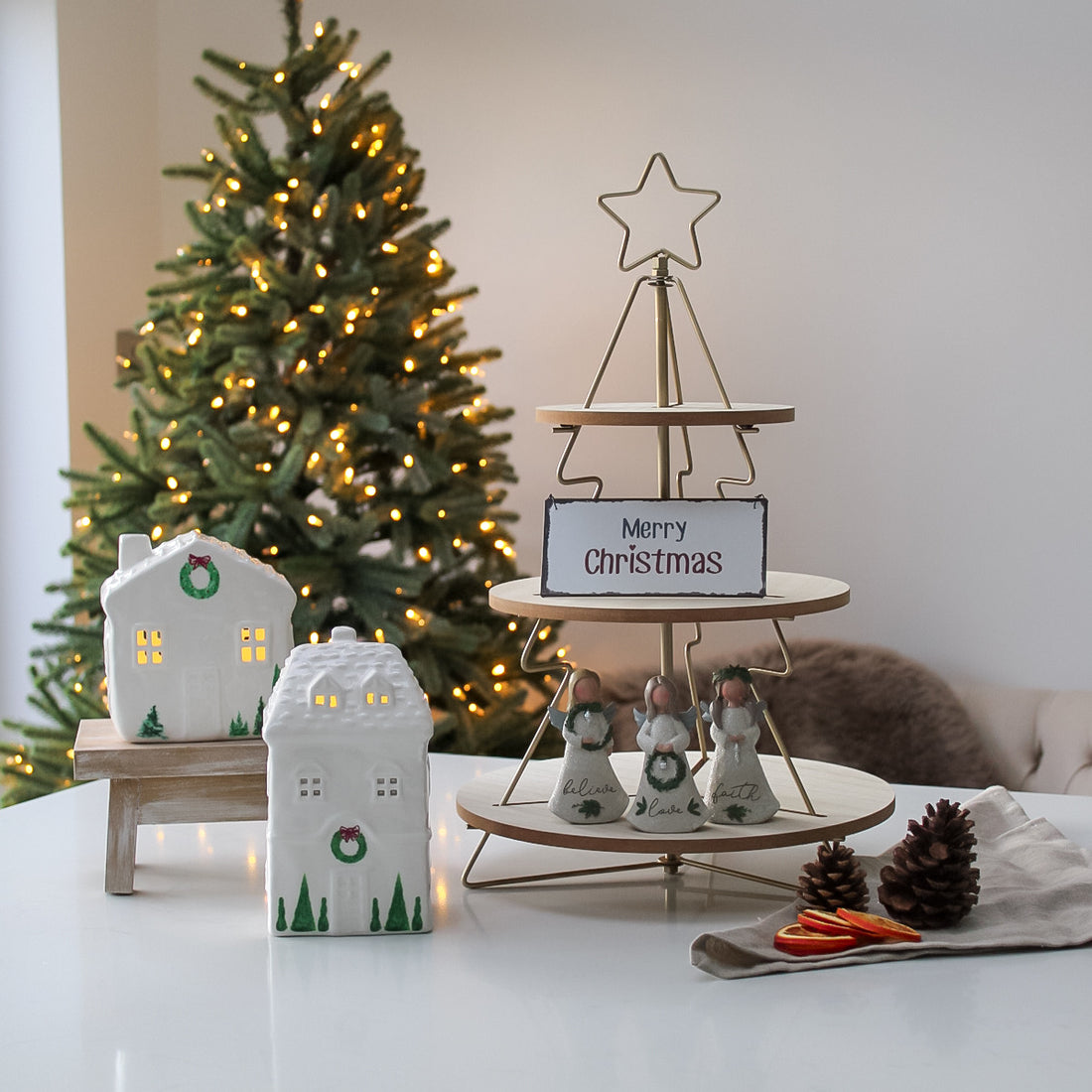 Gold Metal Christmas Tree Styling Stand