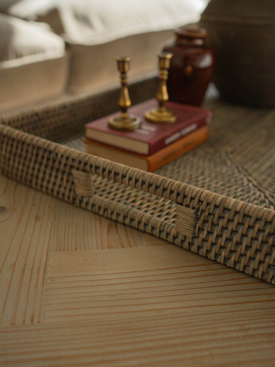Luxury Decorative Rattan Trays | Coffee Table Styling and Serving - Ivy ...