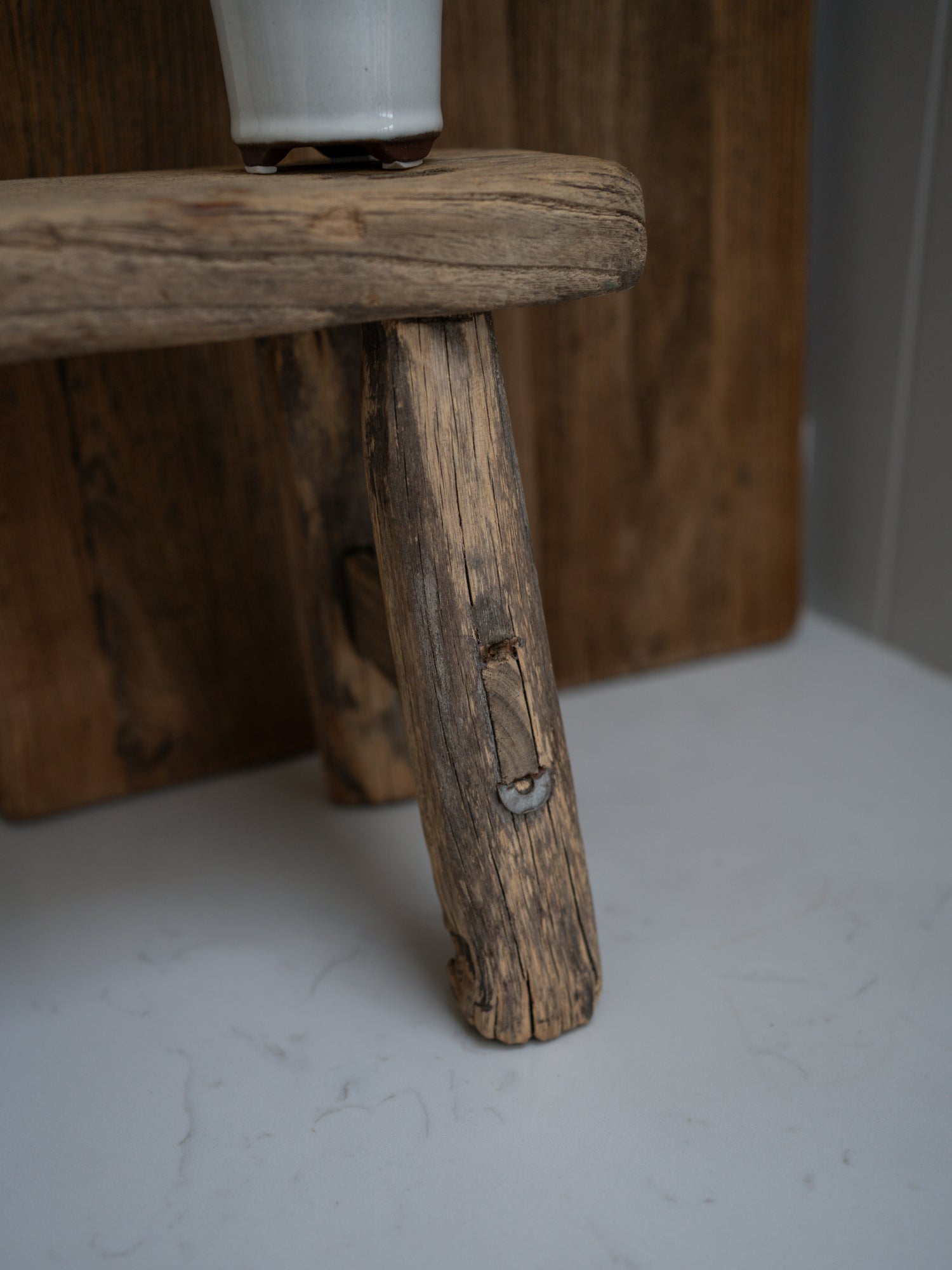 Reclaimed Wooden Mini Stool - Style B