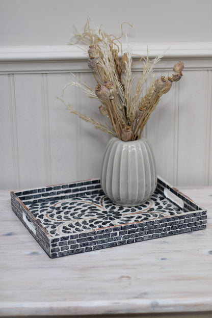 Smoke Capiz Tray