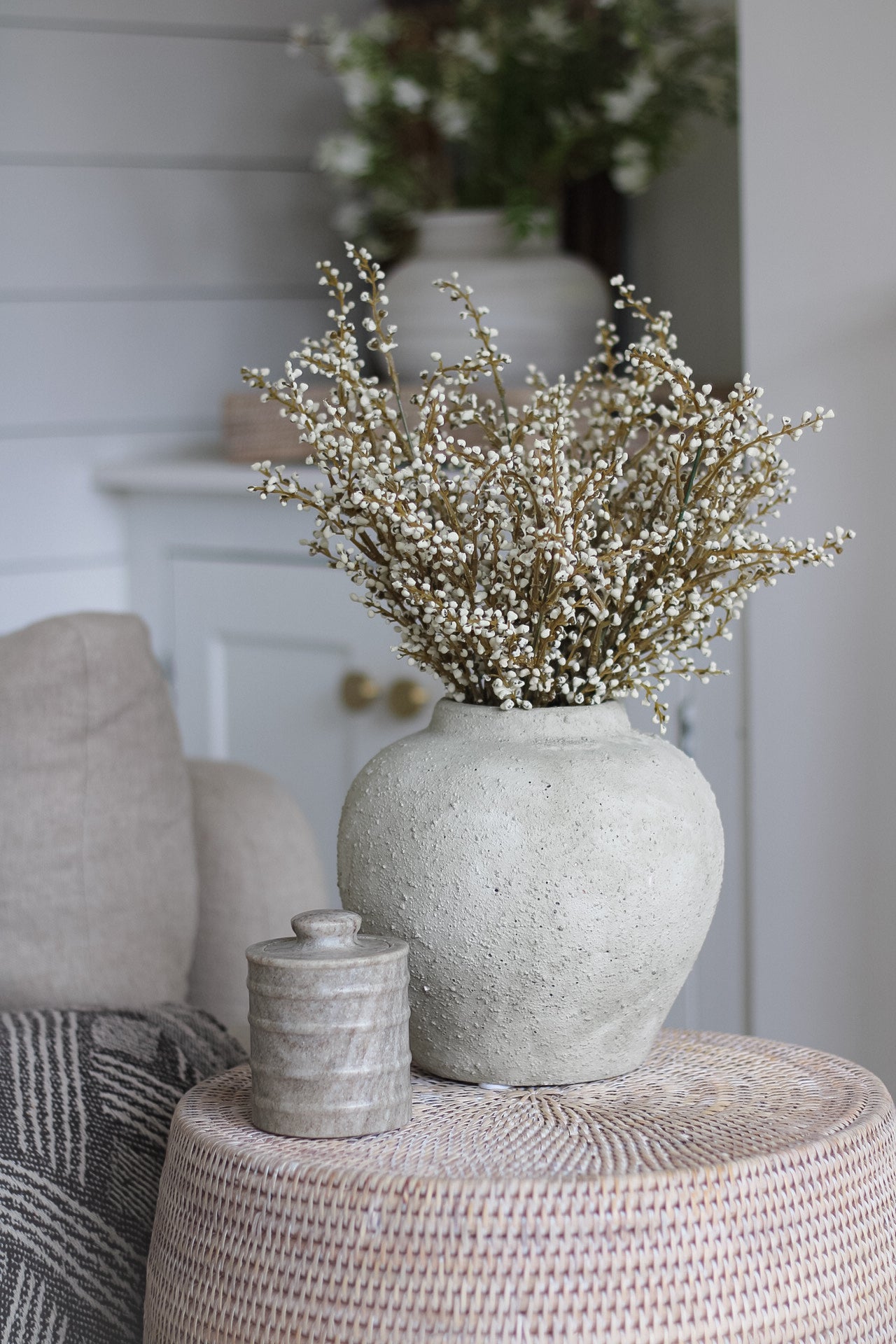 Rustic stone vase