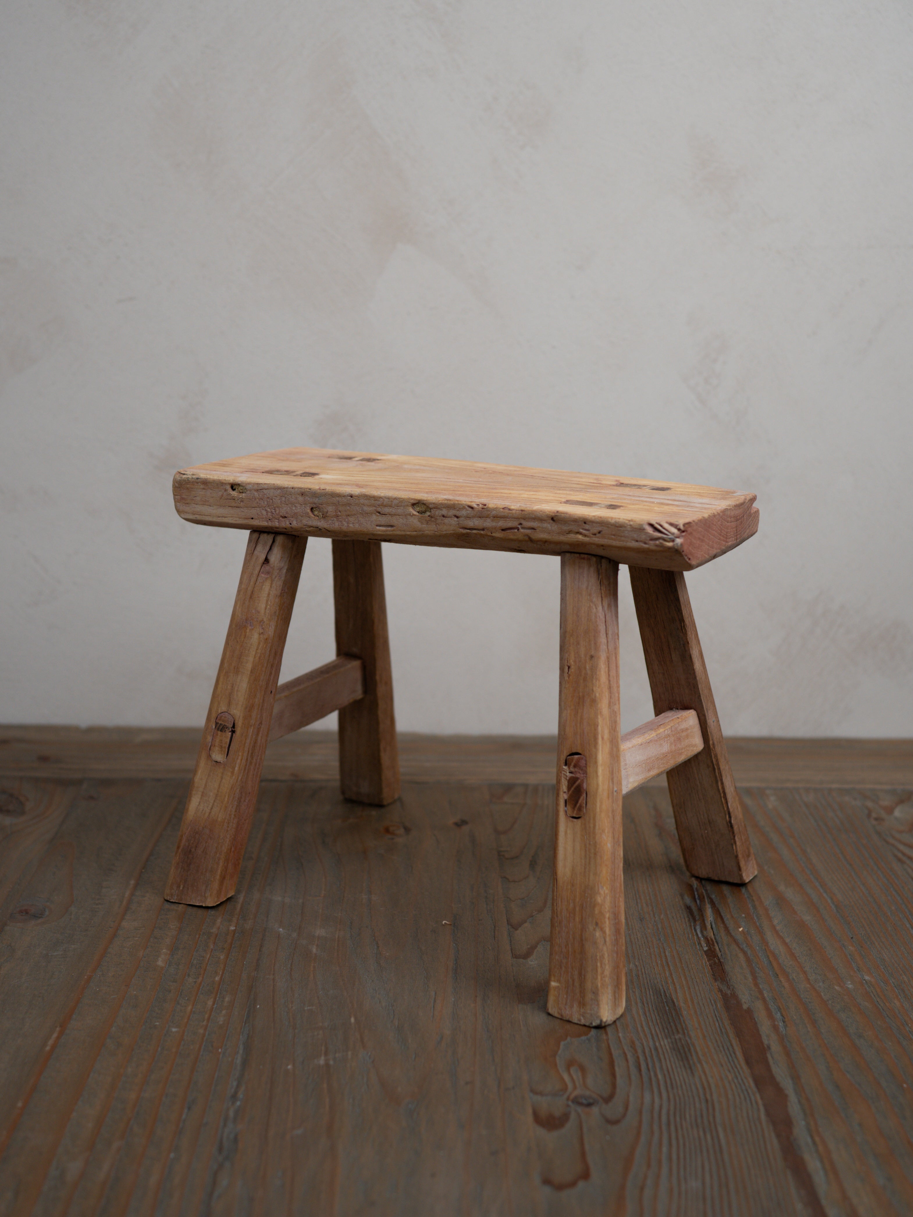 Reclaimed Wooden Mini Stool - Style K