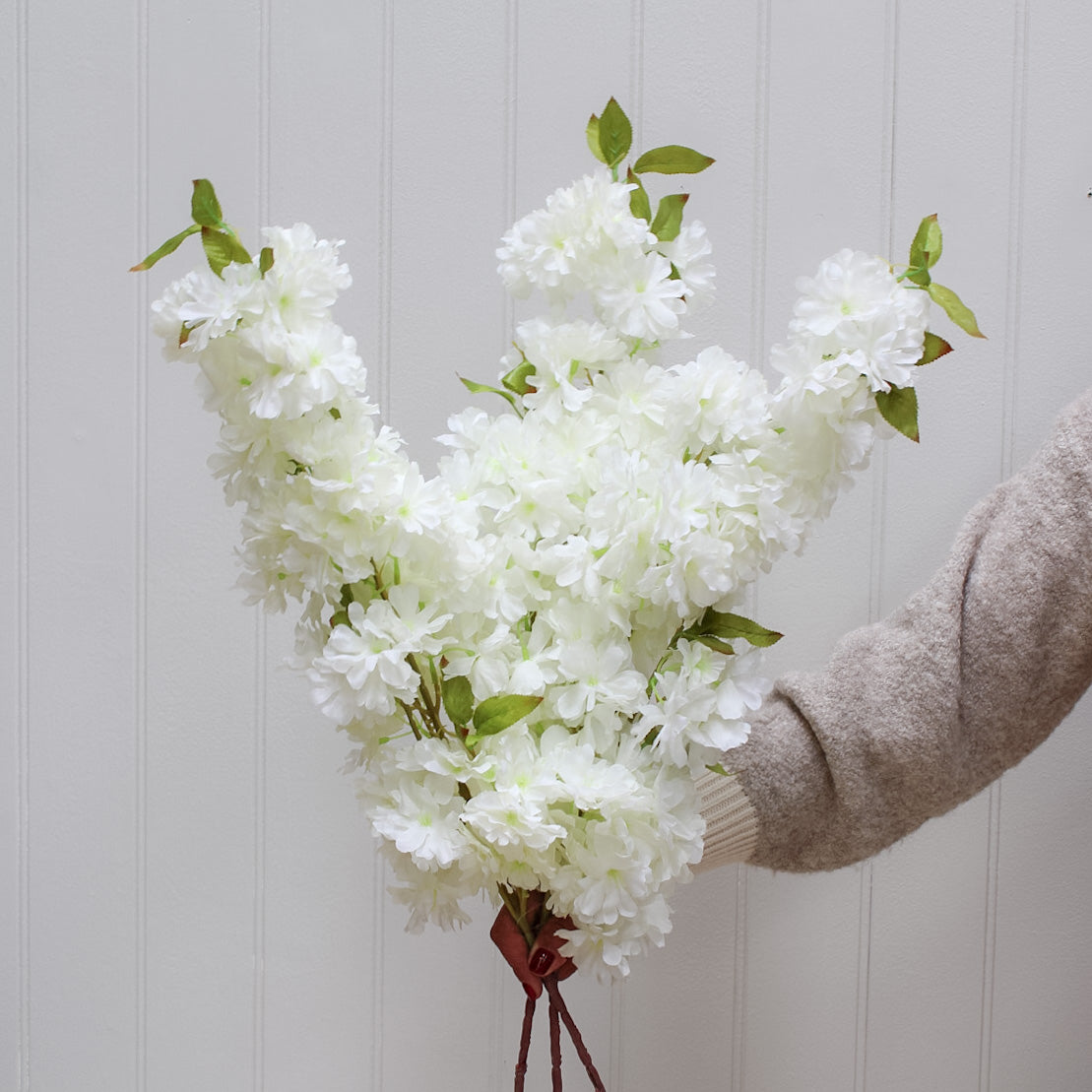 White Cherry Blossom Stem