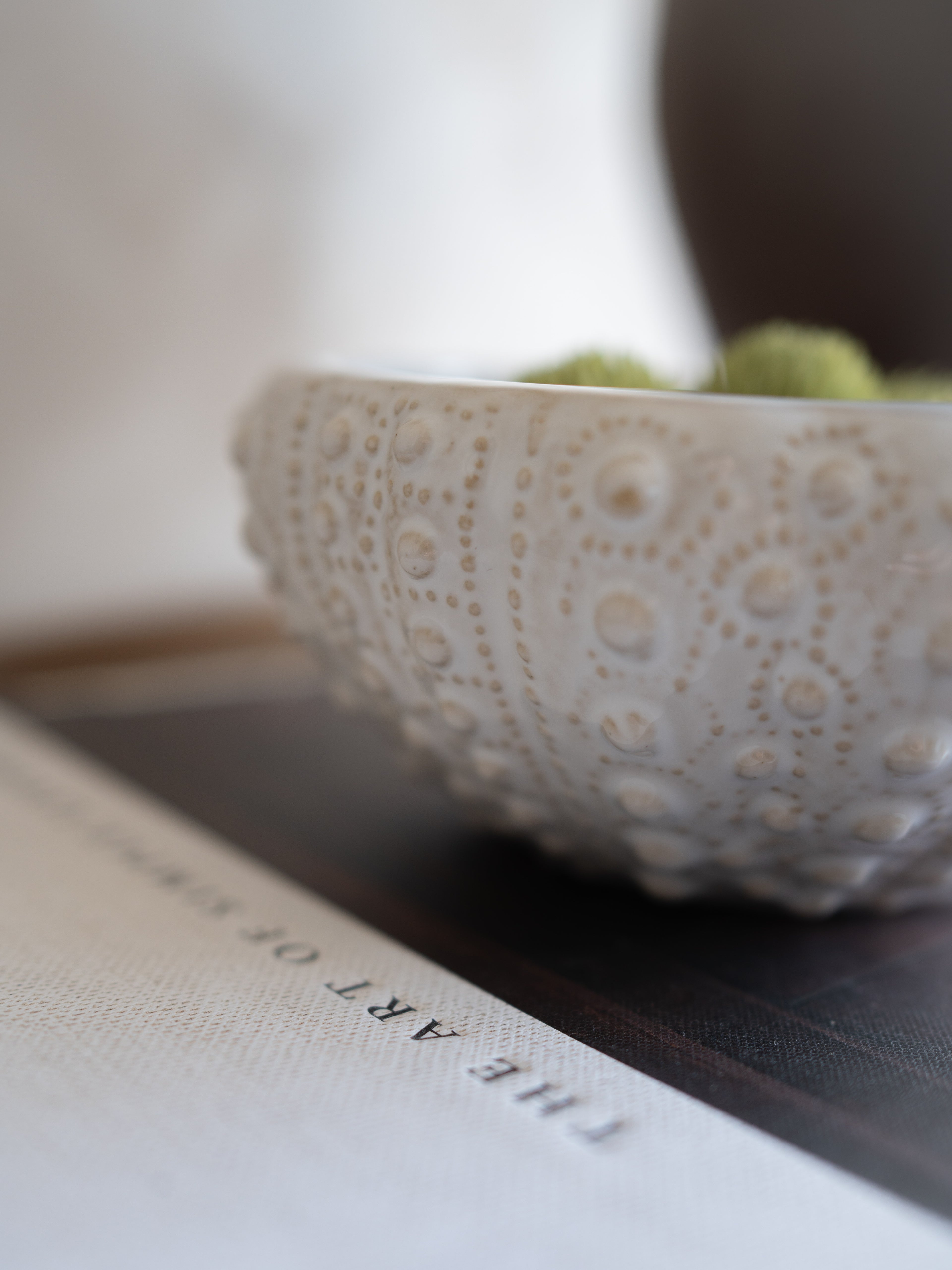 White Urchin Stoneware Bowl
