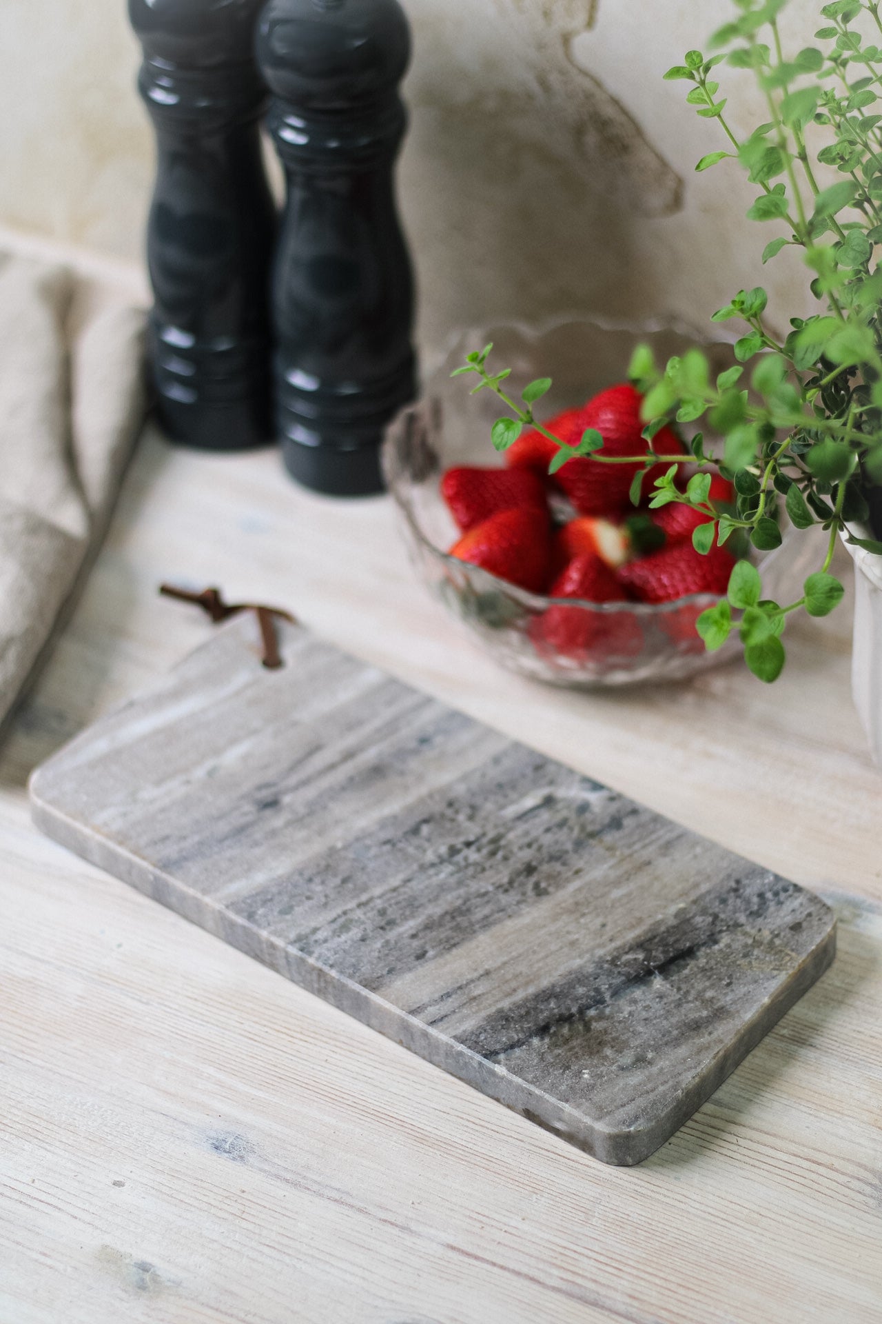 Grey Rectangular Marble Board