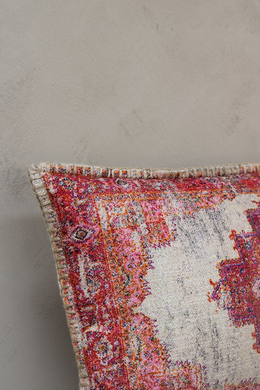 Red Diamond Patterned Cushion