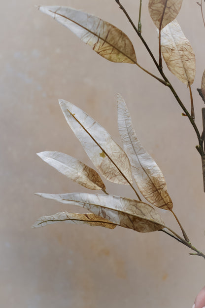 Faux Nude Dried Leaf Stem