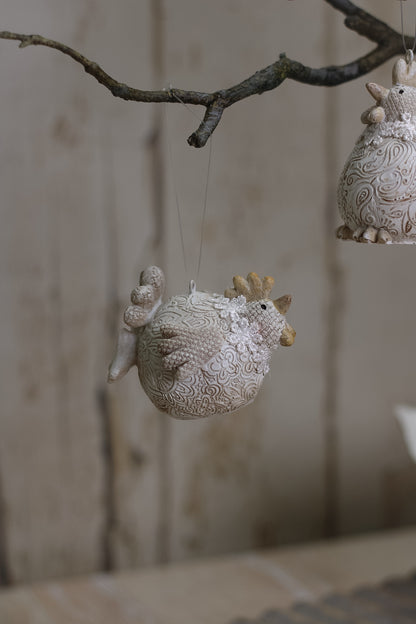 Rustic Decorative Chicken Hangers | Set of 2