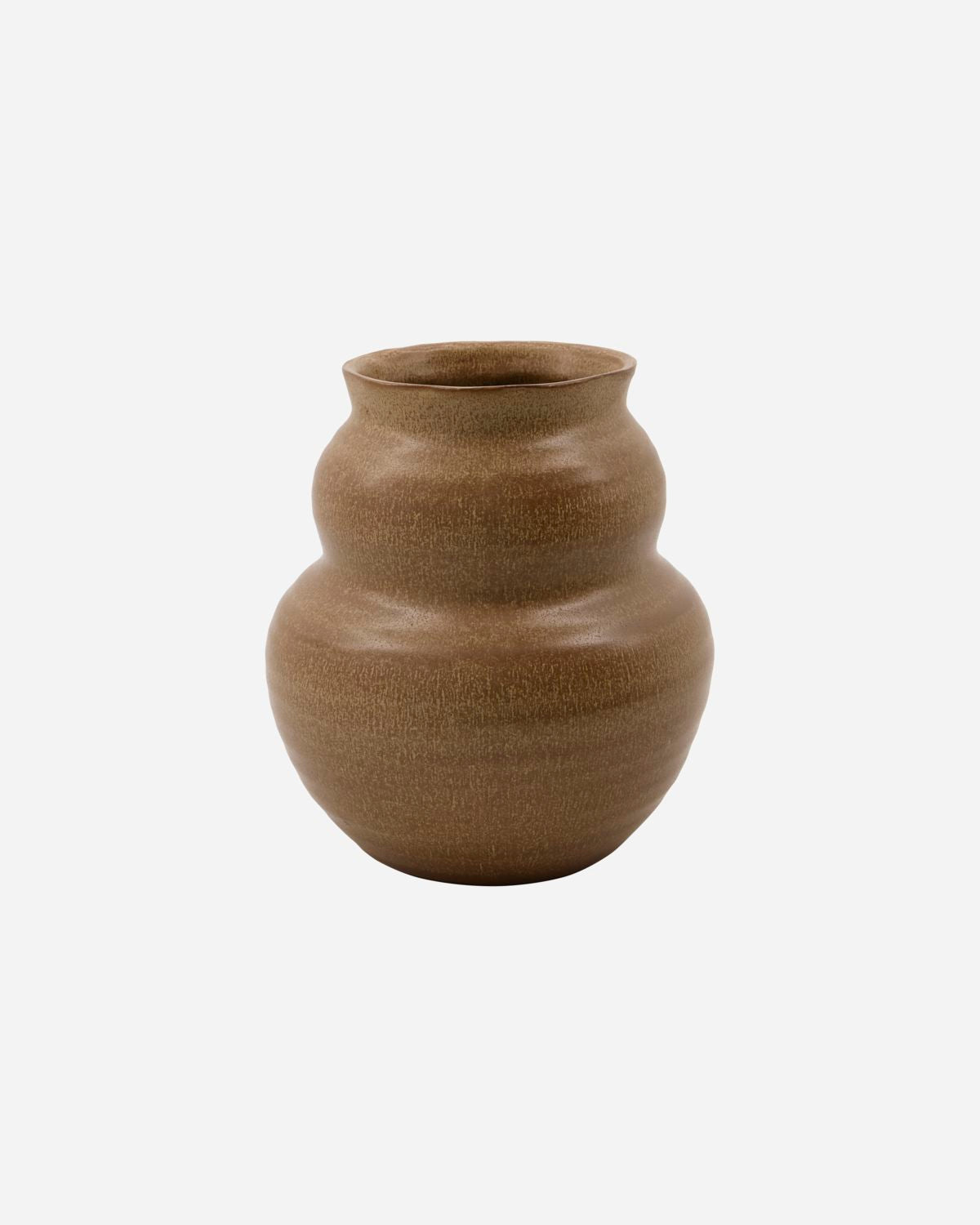 organic shaped rustic brown toned vase