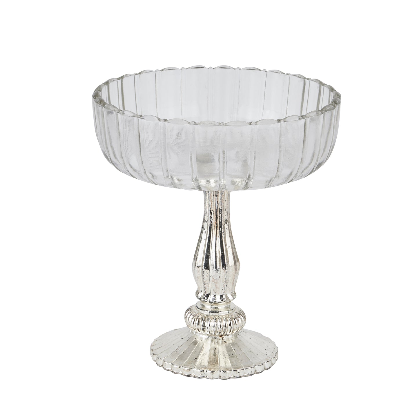 Fluted Glass Display Bowl