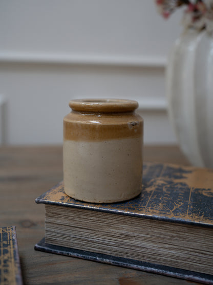 Small Vintage Salt Glazed Pot - Style 1