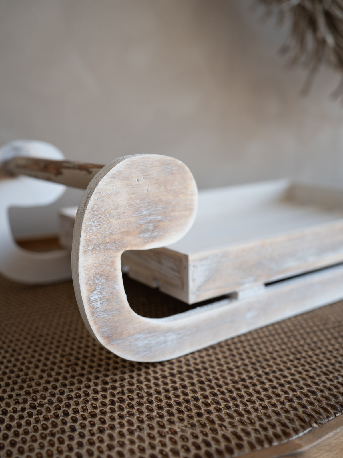 Wooden Sleigh Christmas Styling Tray