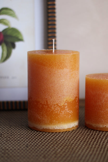 Ochre Pillar Candle