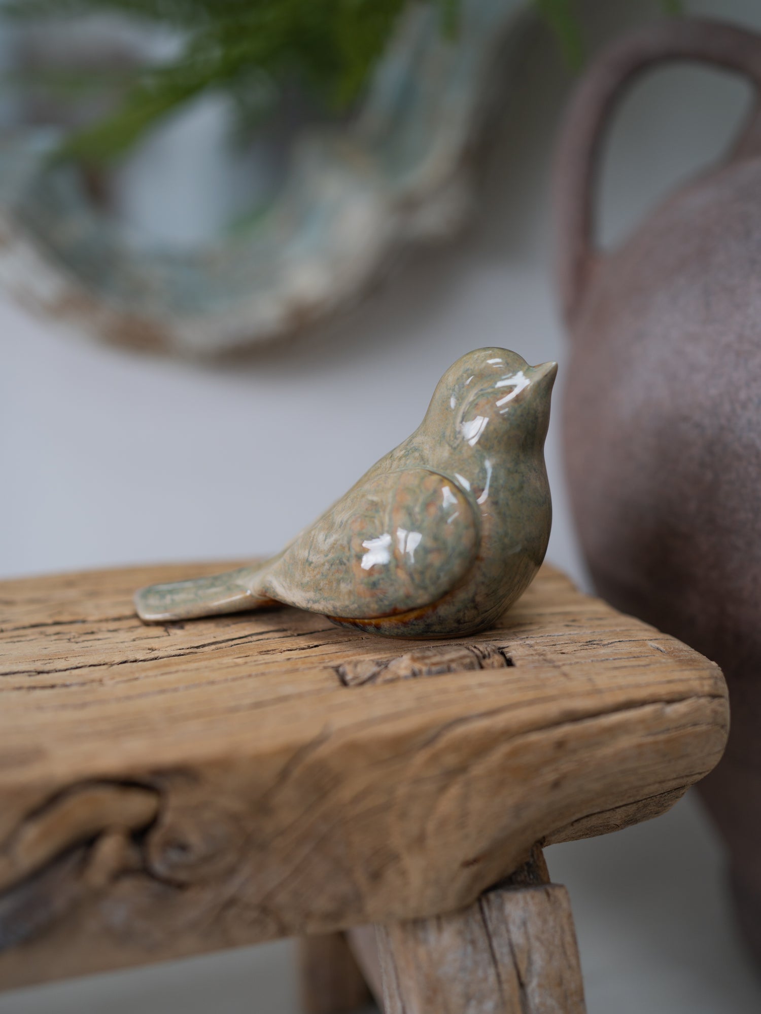 Small Stoneware Graceful Dove Ornament