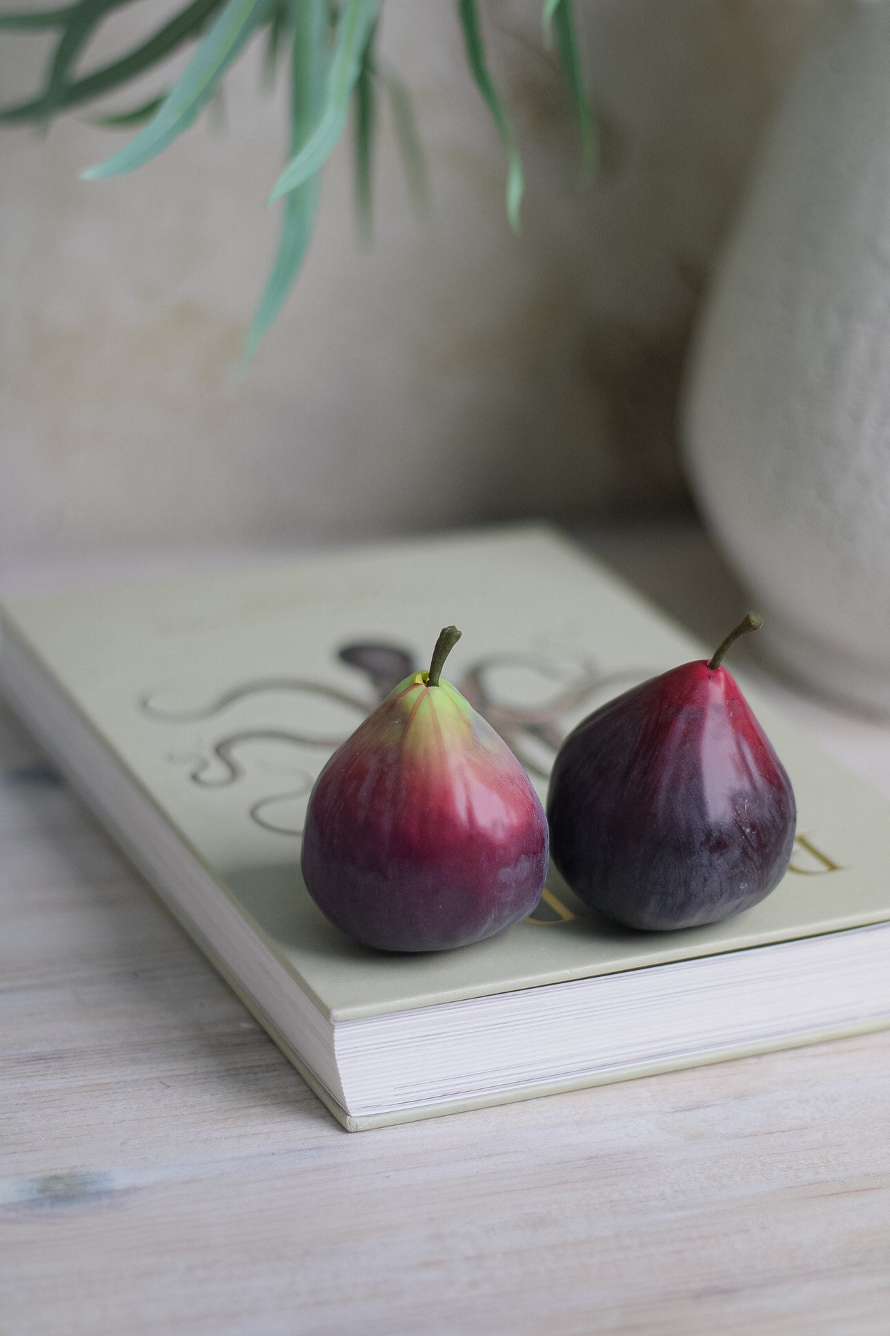 up close of Decorative faux figs