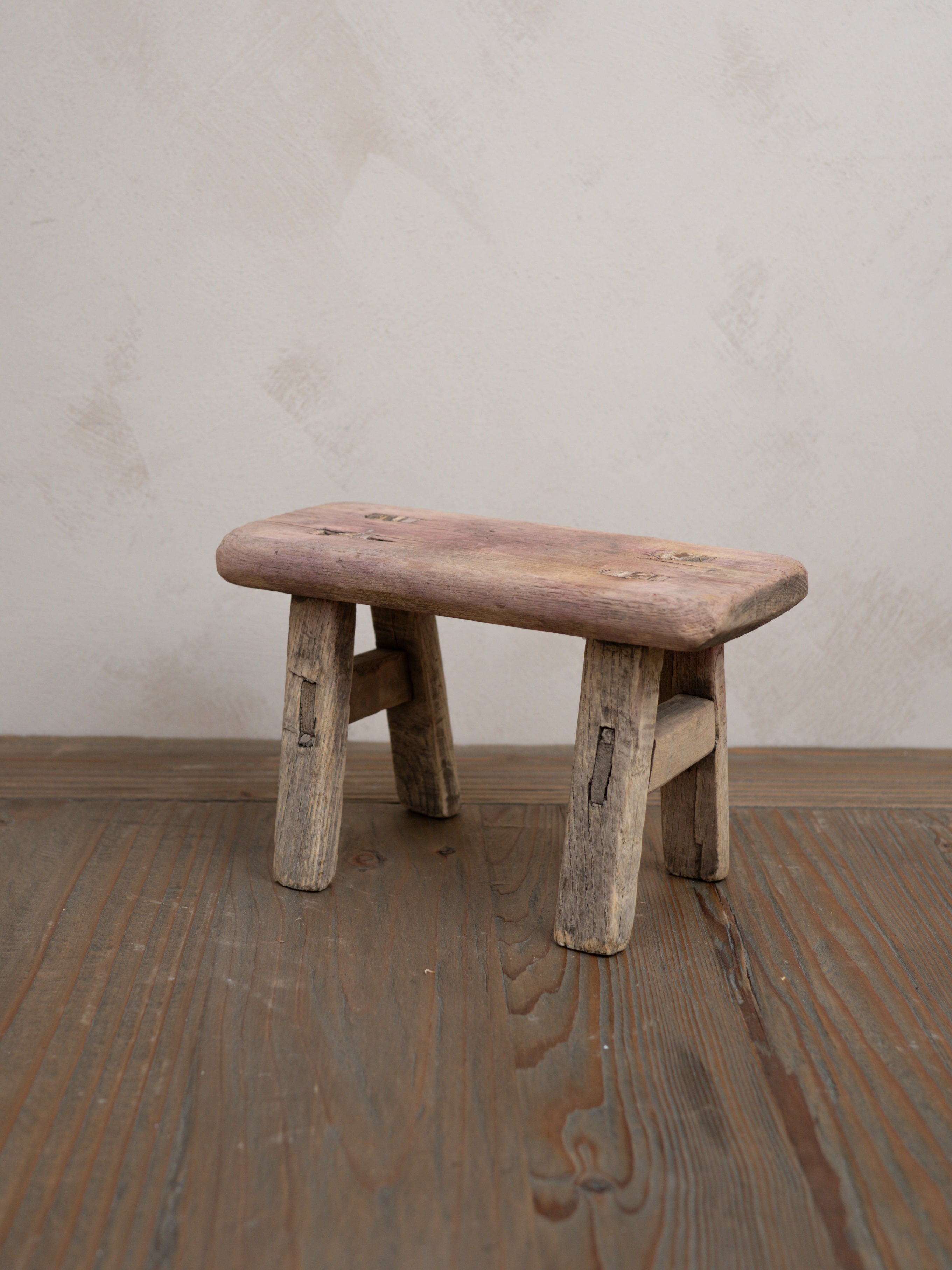 Reclaimed Wooden Mini Stool - Style AE