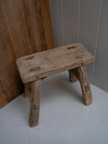 Reclaimed Wooden Mini Stool - Style A