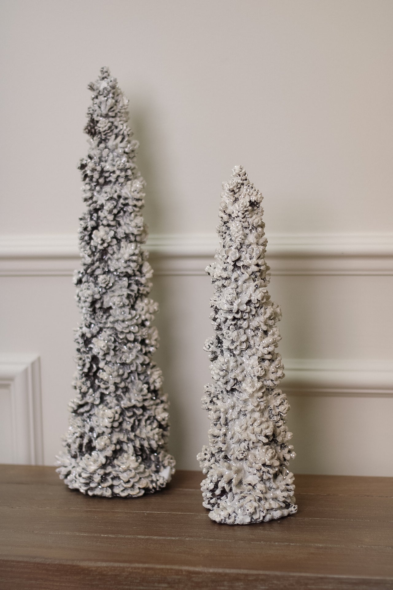 Snowy Pinecone Tree