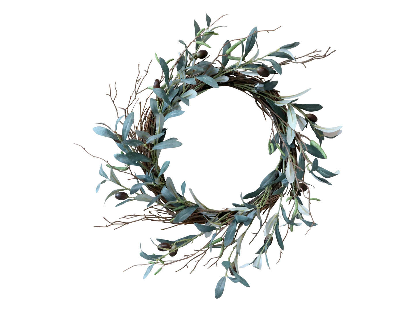 Rustic Faux Olive Wreath