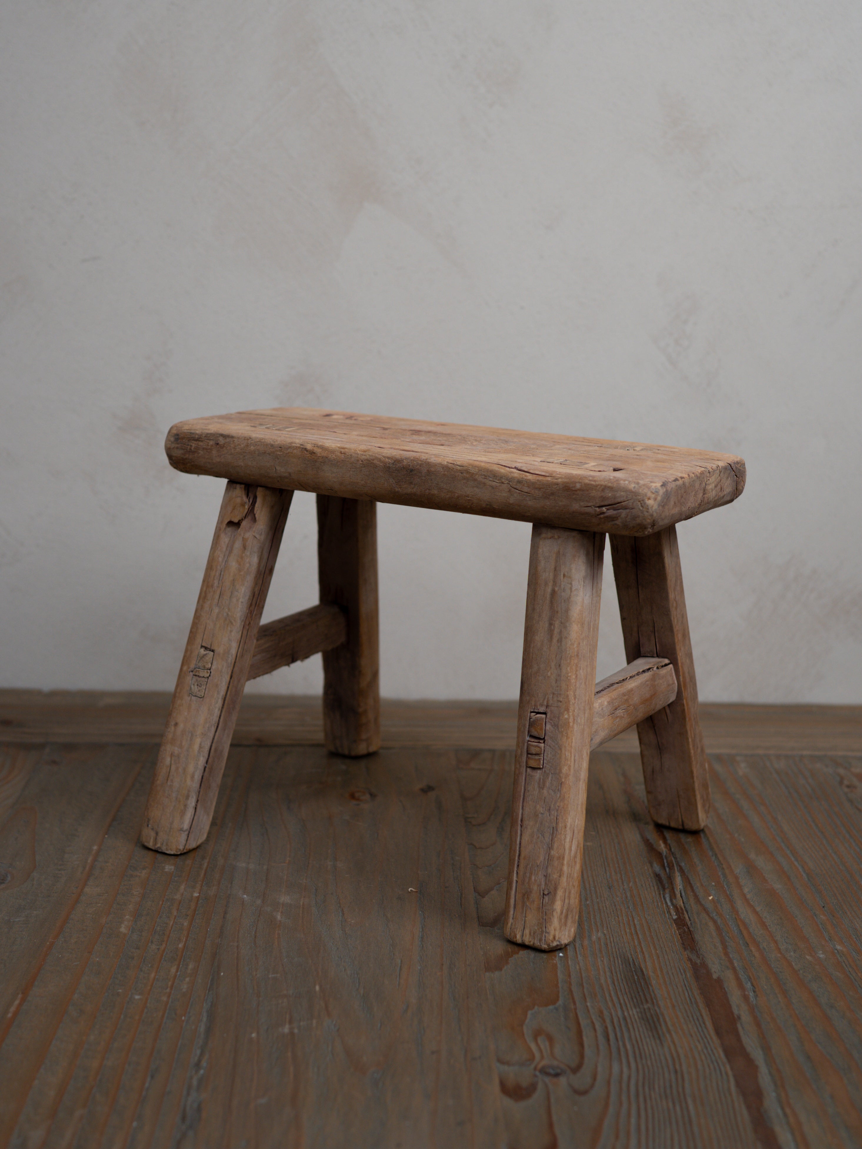 Reclaimed Wooden Mini Stool - Style L