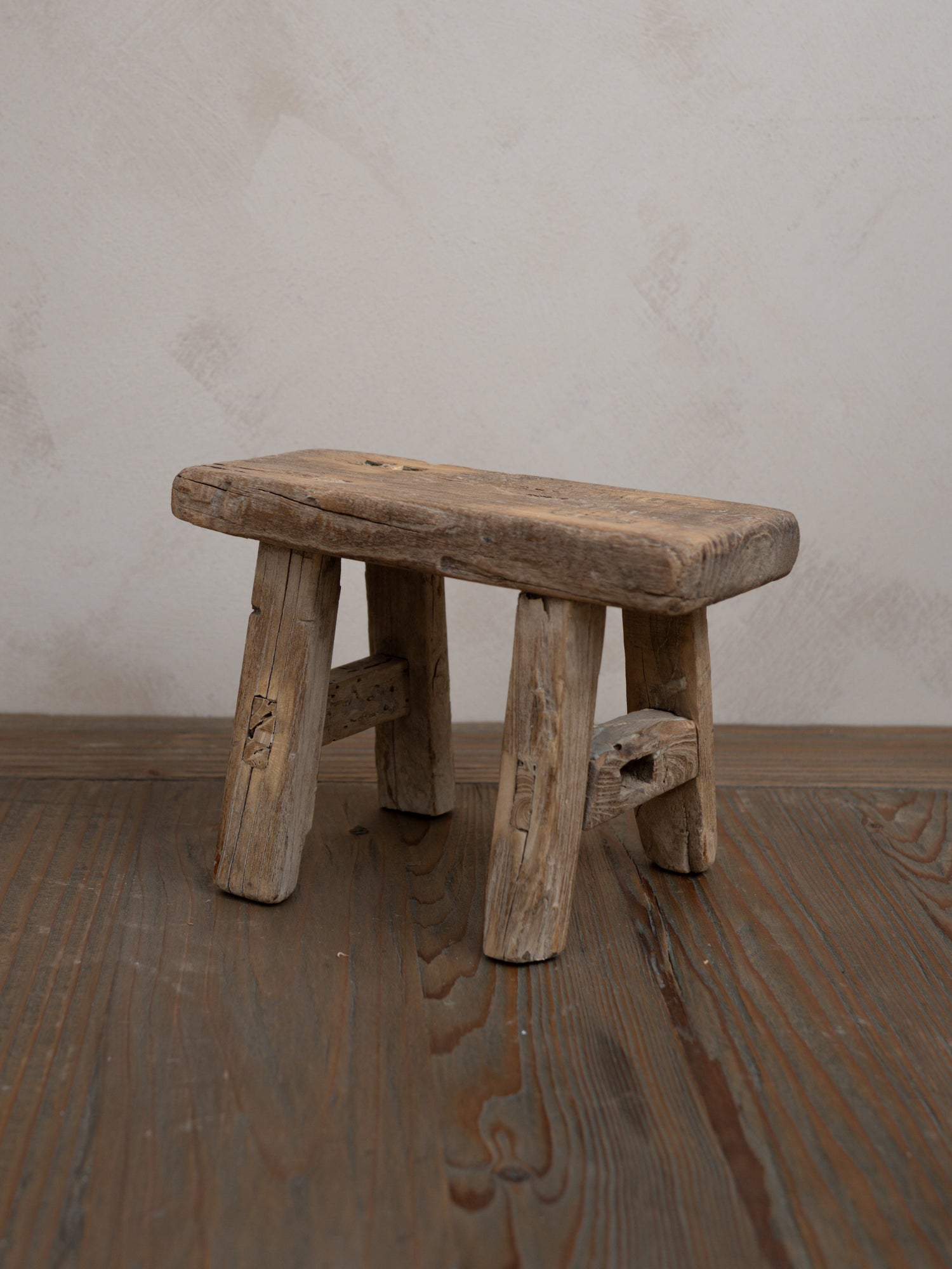 Reclaimed Wooden Mini Stool - Style AD