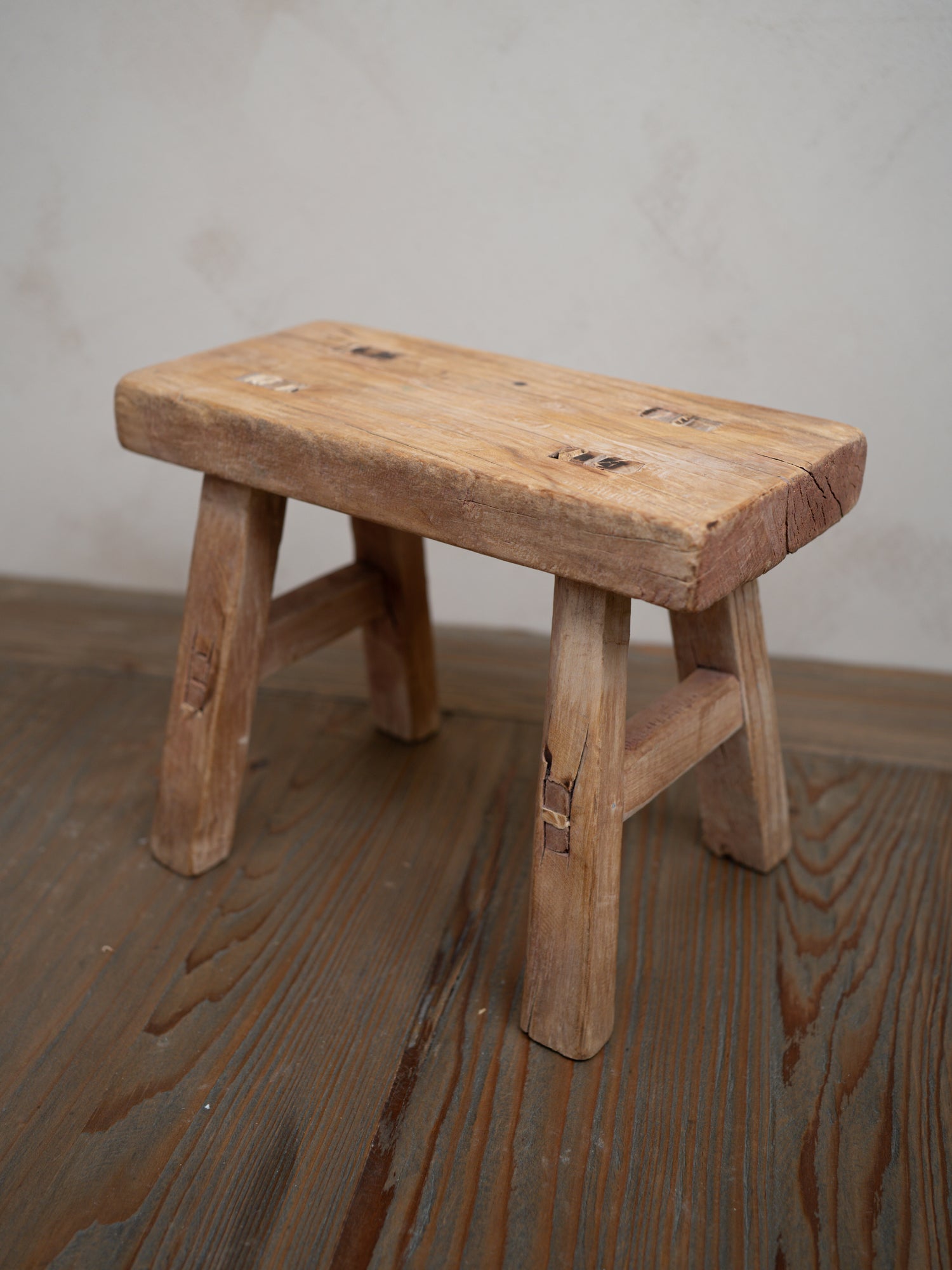 Reclaimed Wooden Mini Stool - Style T
