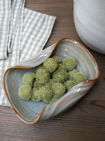 Beige Melted Effect Decorative Bowl