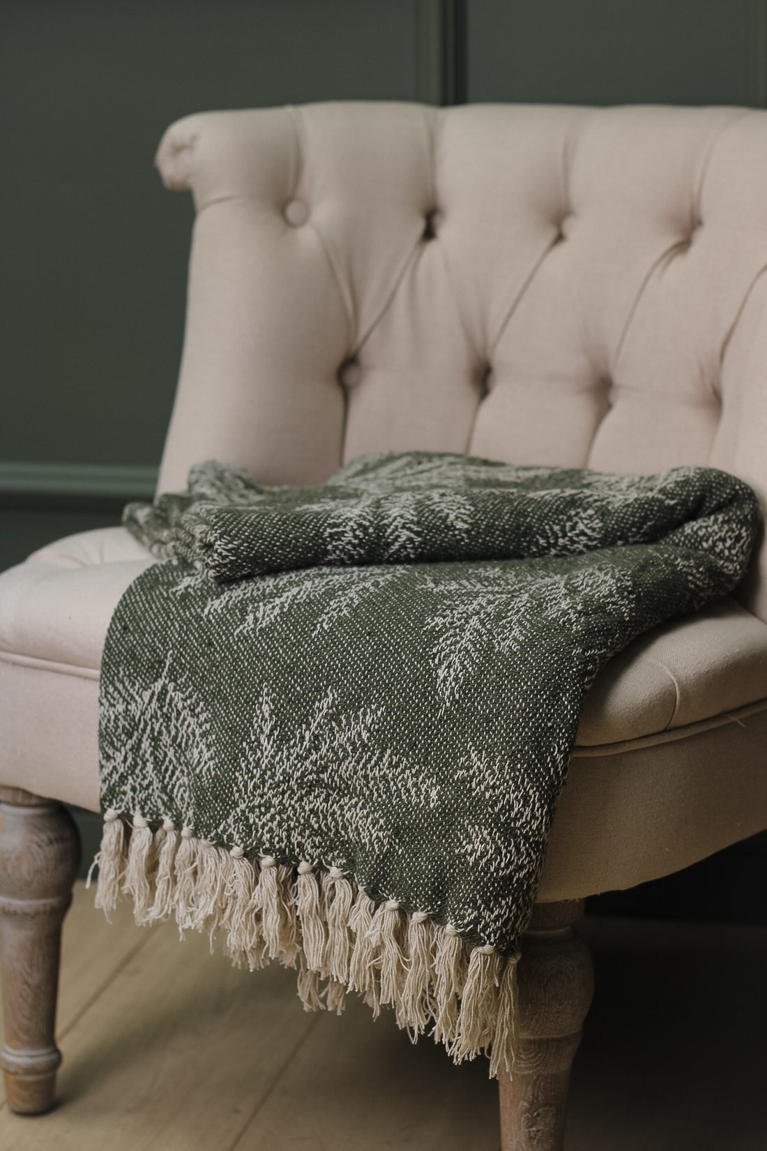 Botanical Patterned Throw