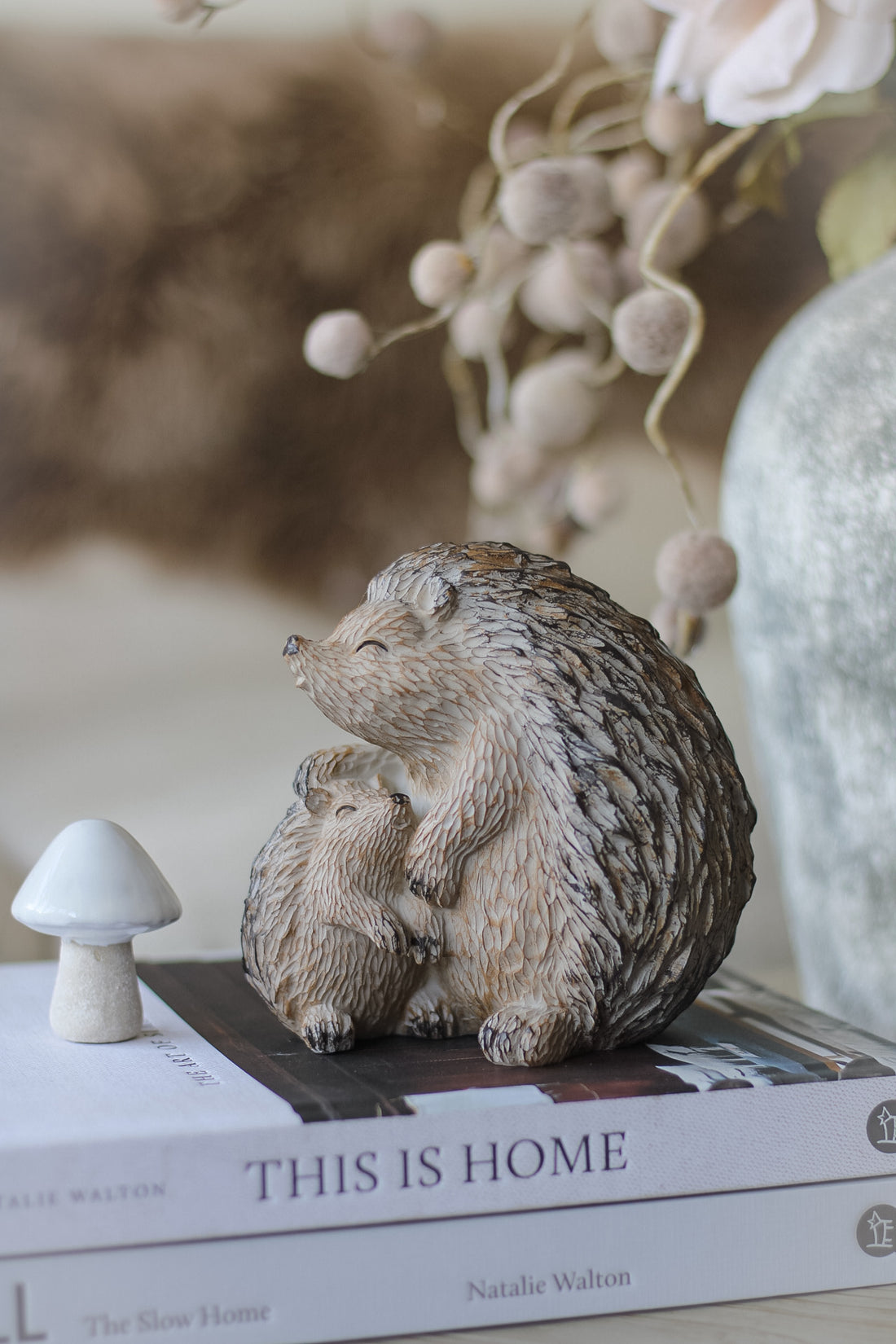 Rustic Woodland Hedgehog and Baby
