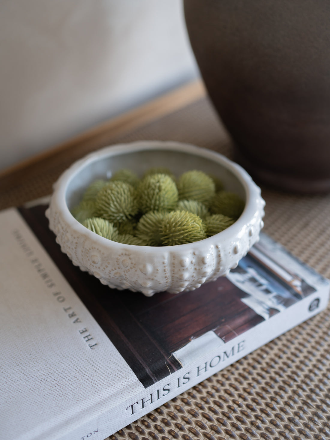 White Urchin Stoneware Bowl