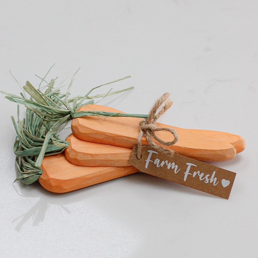 Decorative Wooden Carrots