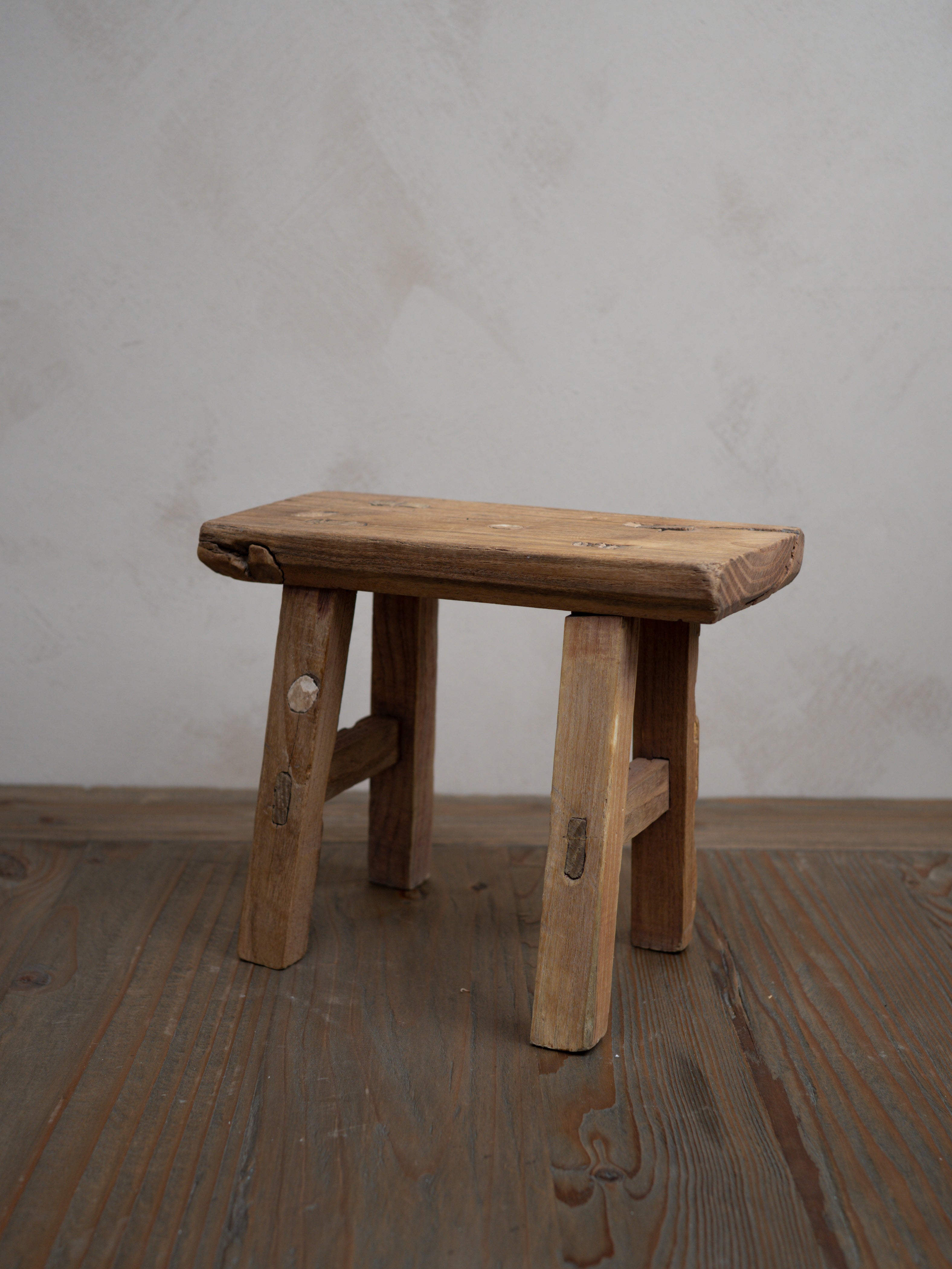Reclaimed Wooden Mini Stool - Style J