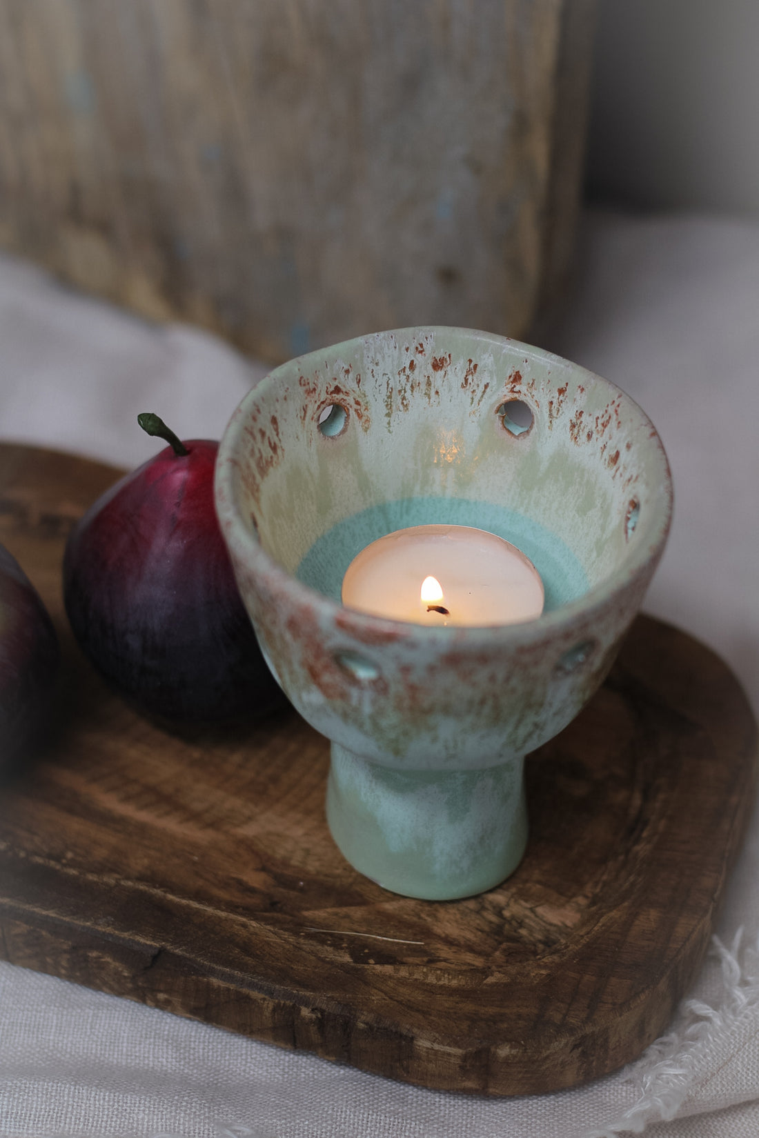 Loren Stoneware Votive