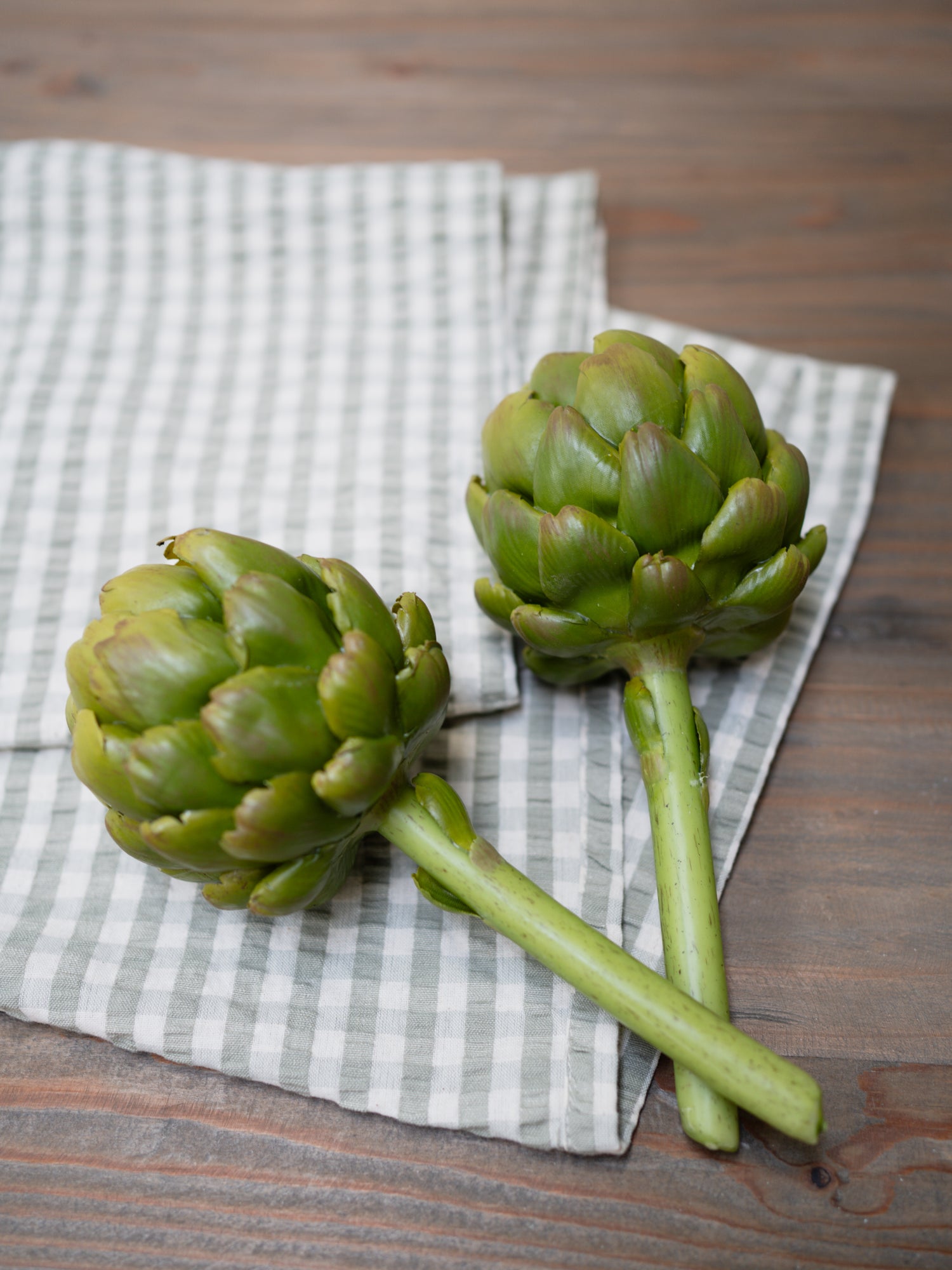 Faux Globe Artichoke with Stem