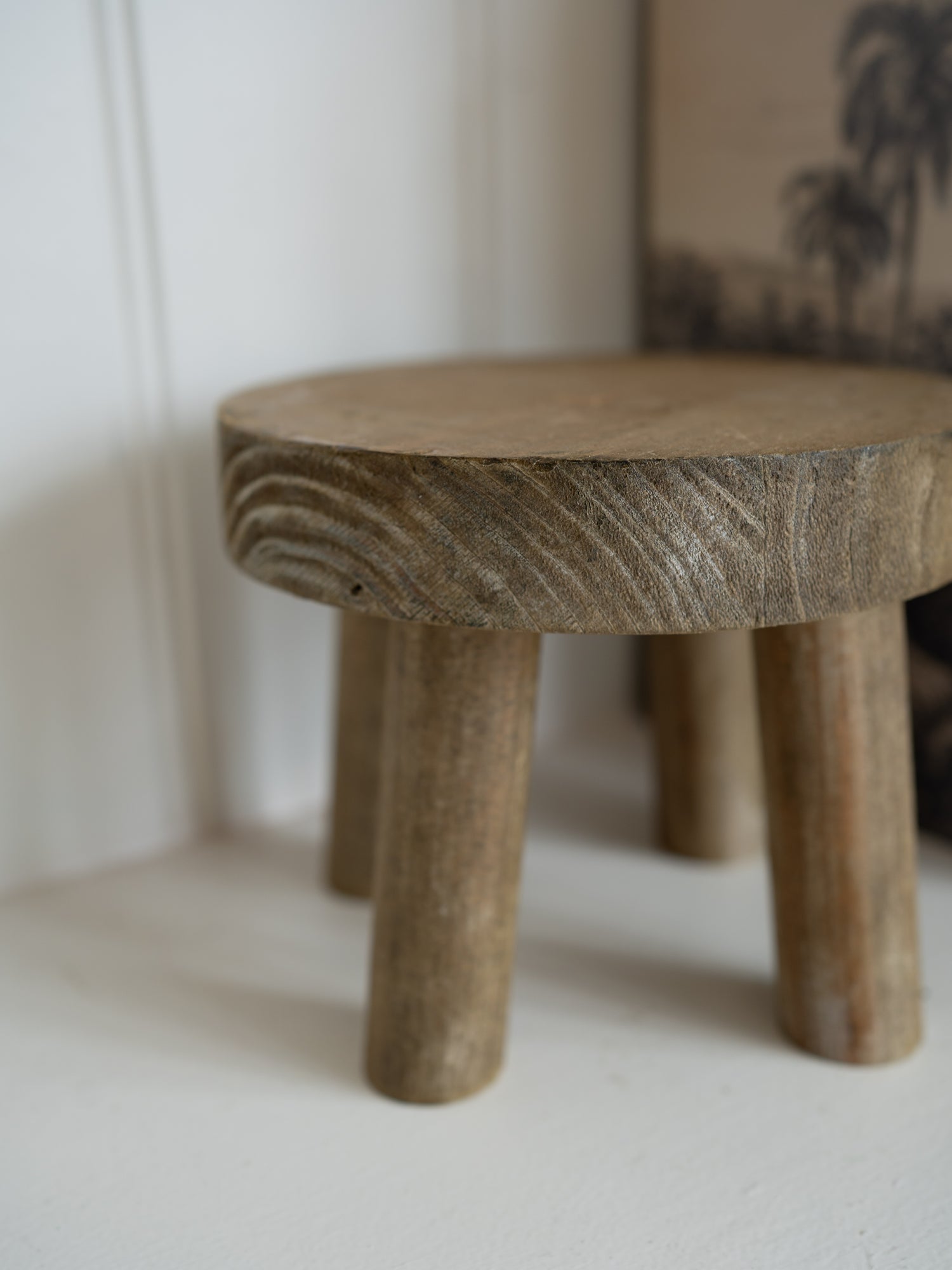 Tall Rustic Wooden Plant Stand