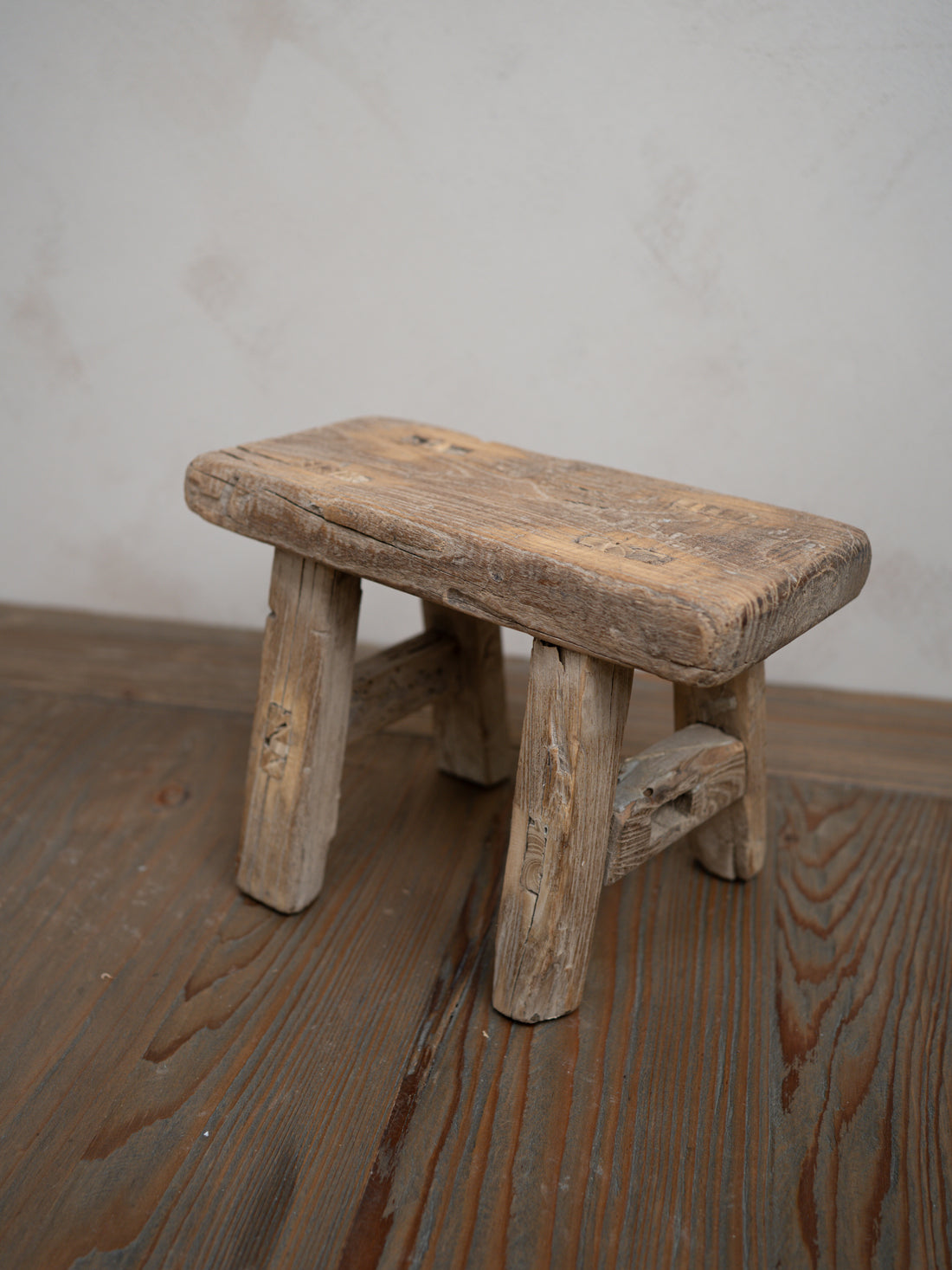 Reclaimed Wooden Mini Stool - Style AD